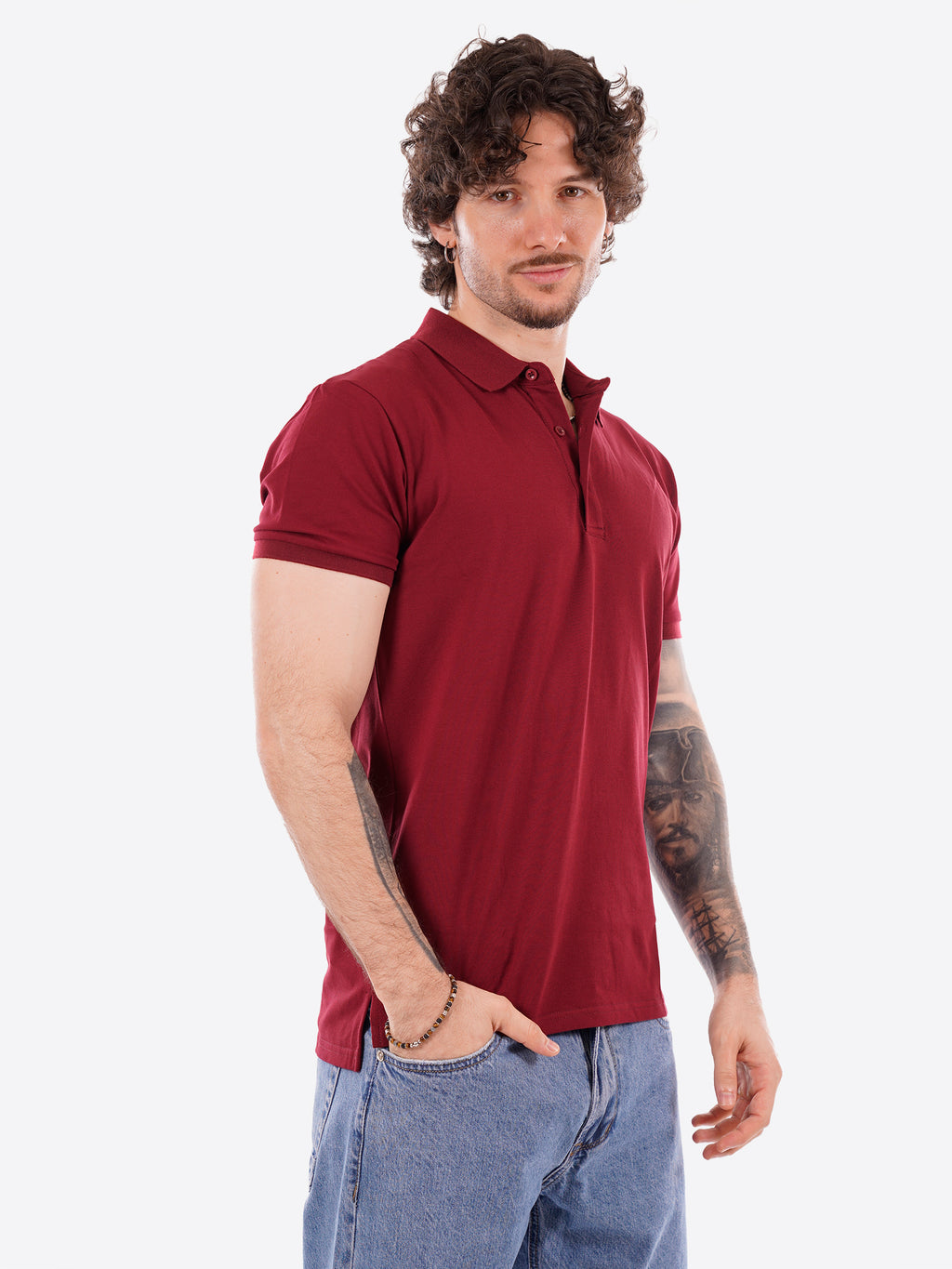Polo GIANNI LUPO da Uomo - rosso GL2153F-26INDIA