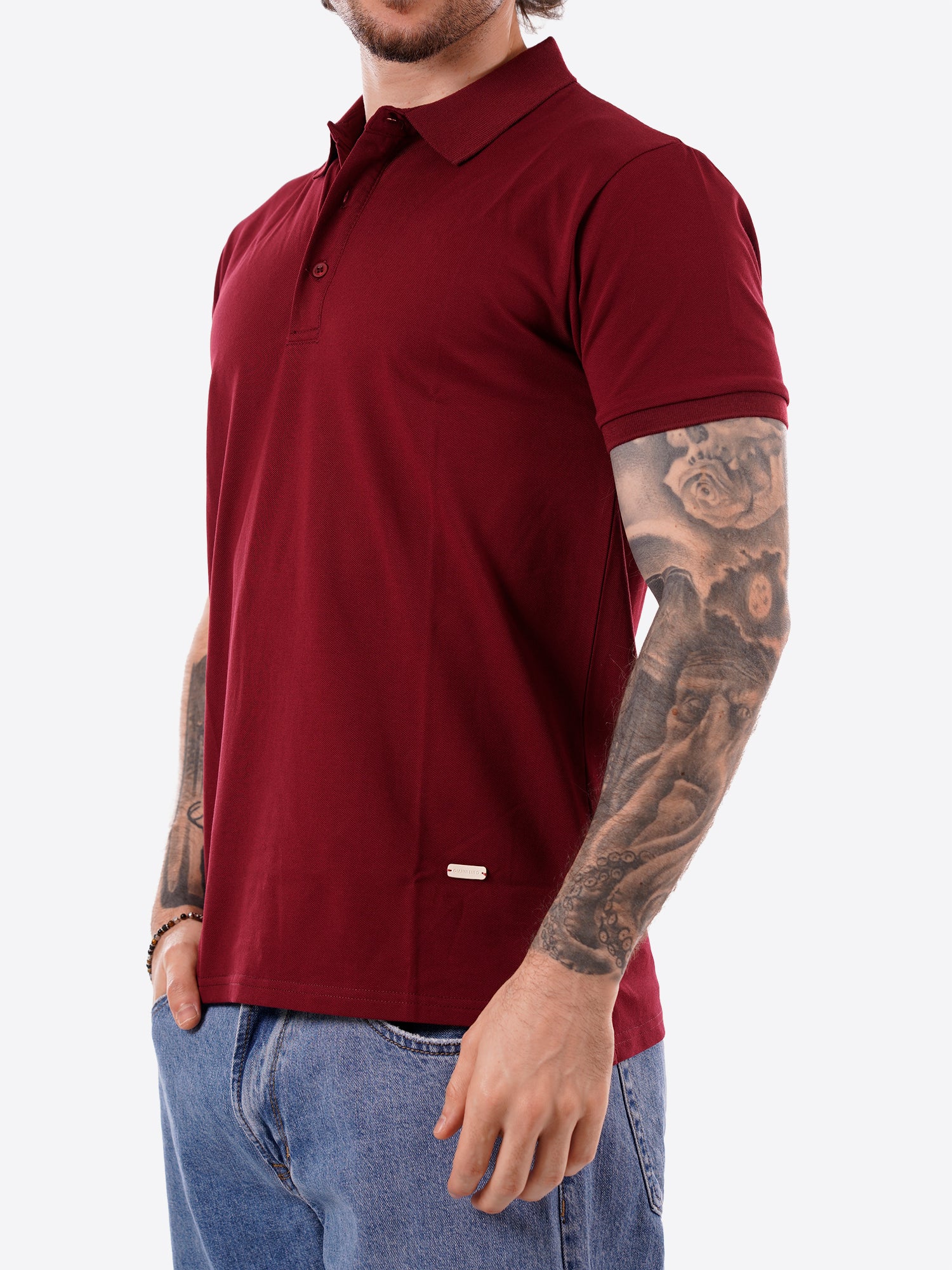 Polo GIANNI LUPO da Uomo - rosso GL2153F-26INDIA