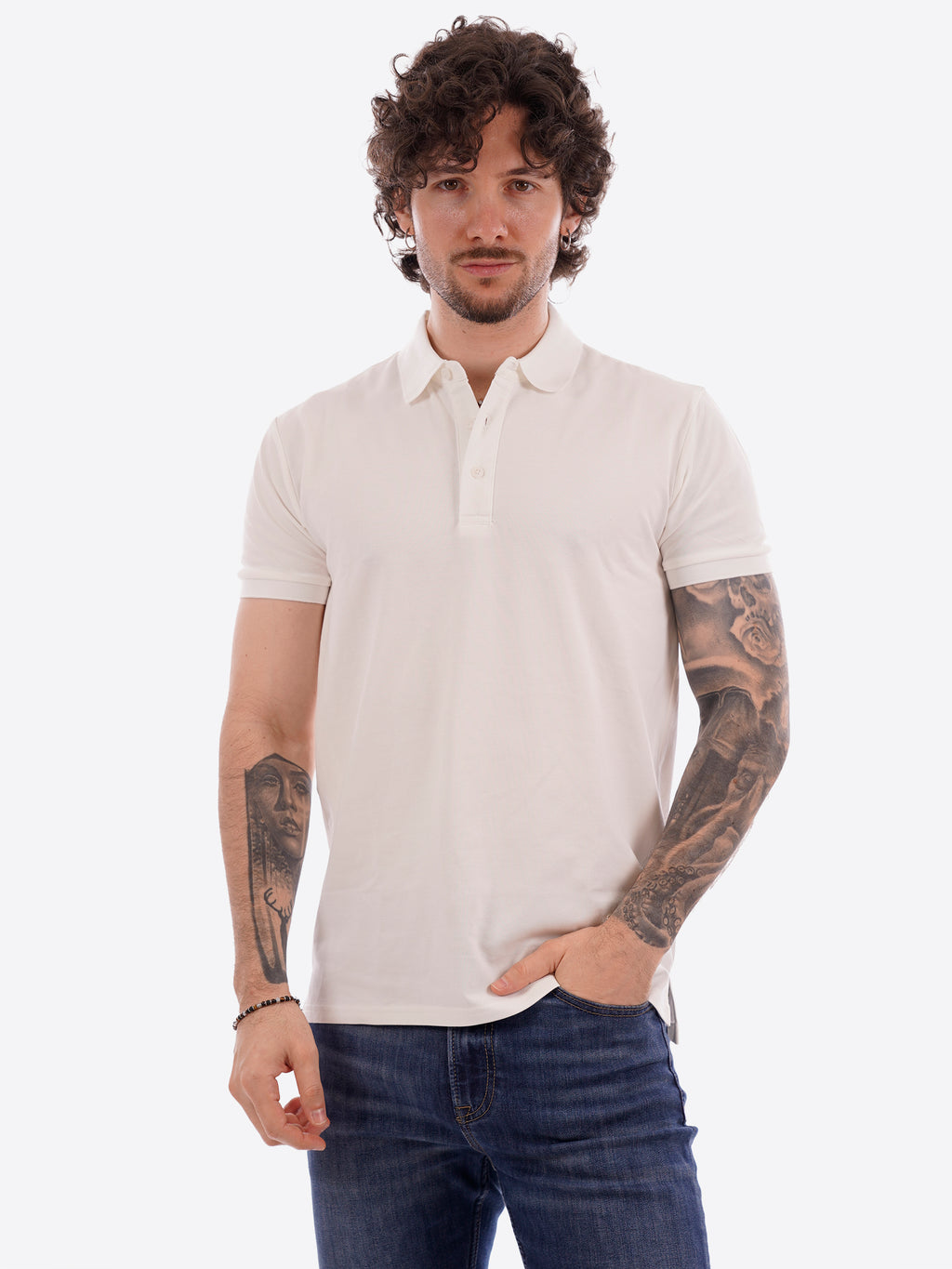 Polo GIANNI LUPO da Uomo - bianco GL2153F-26WHT