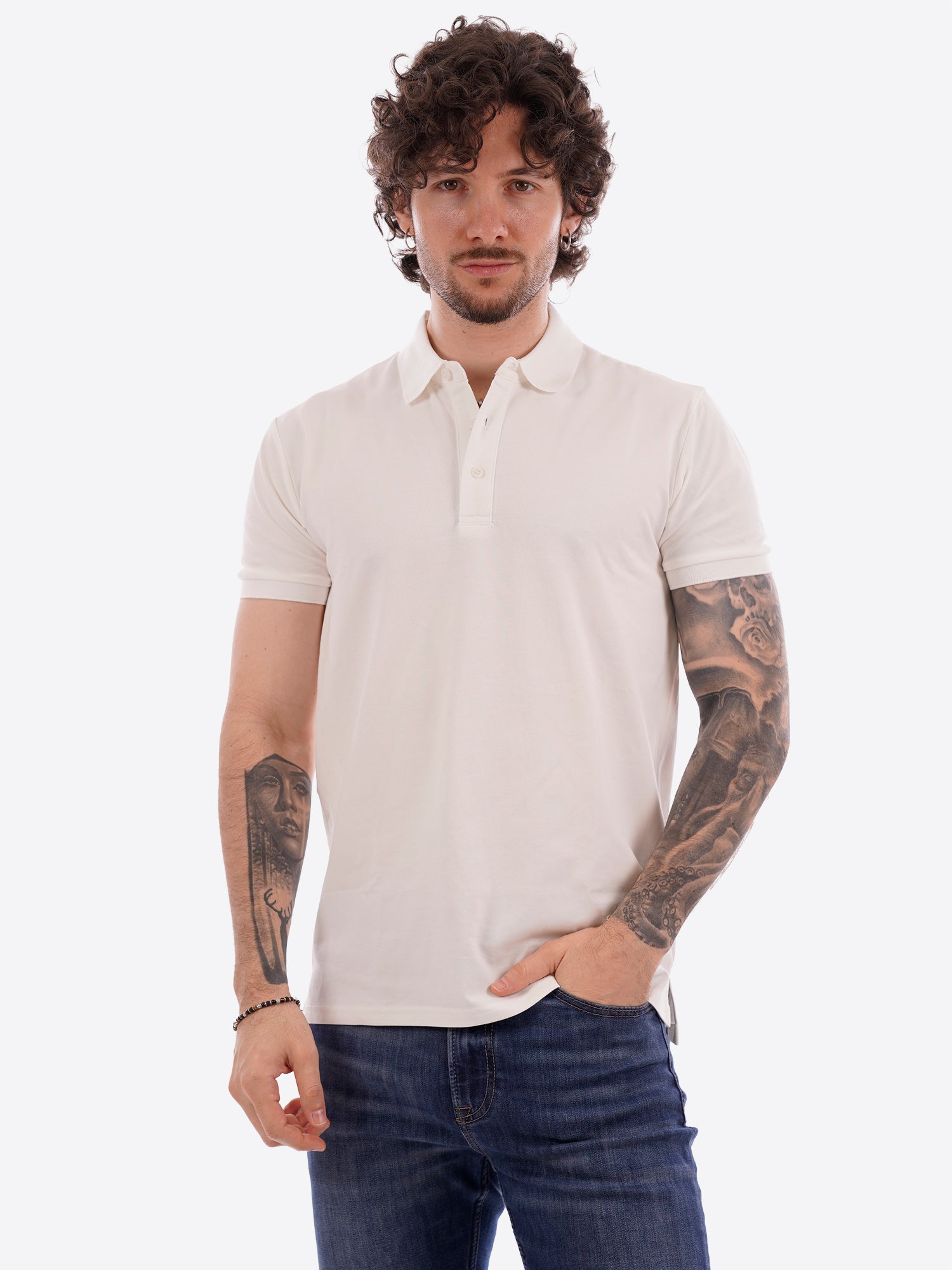 Polo GIANNI LUPO da Uomo - bianco GL2153F-26WHT