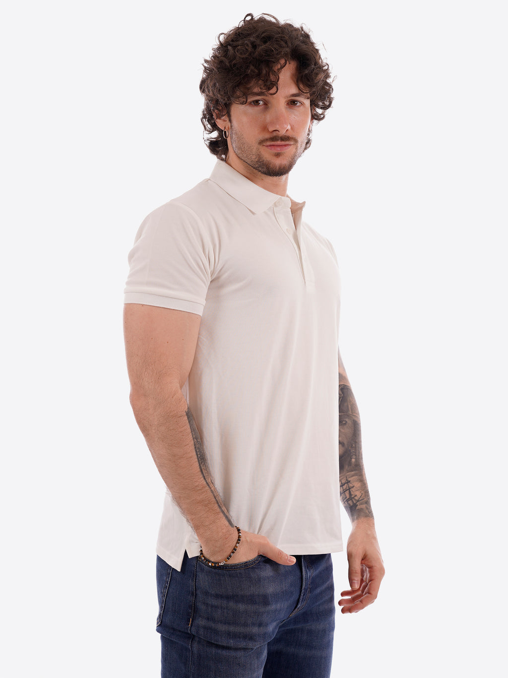Polo GIANNI LUPO da Uomo - bianco GL2153F-26WHT