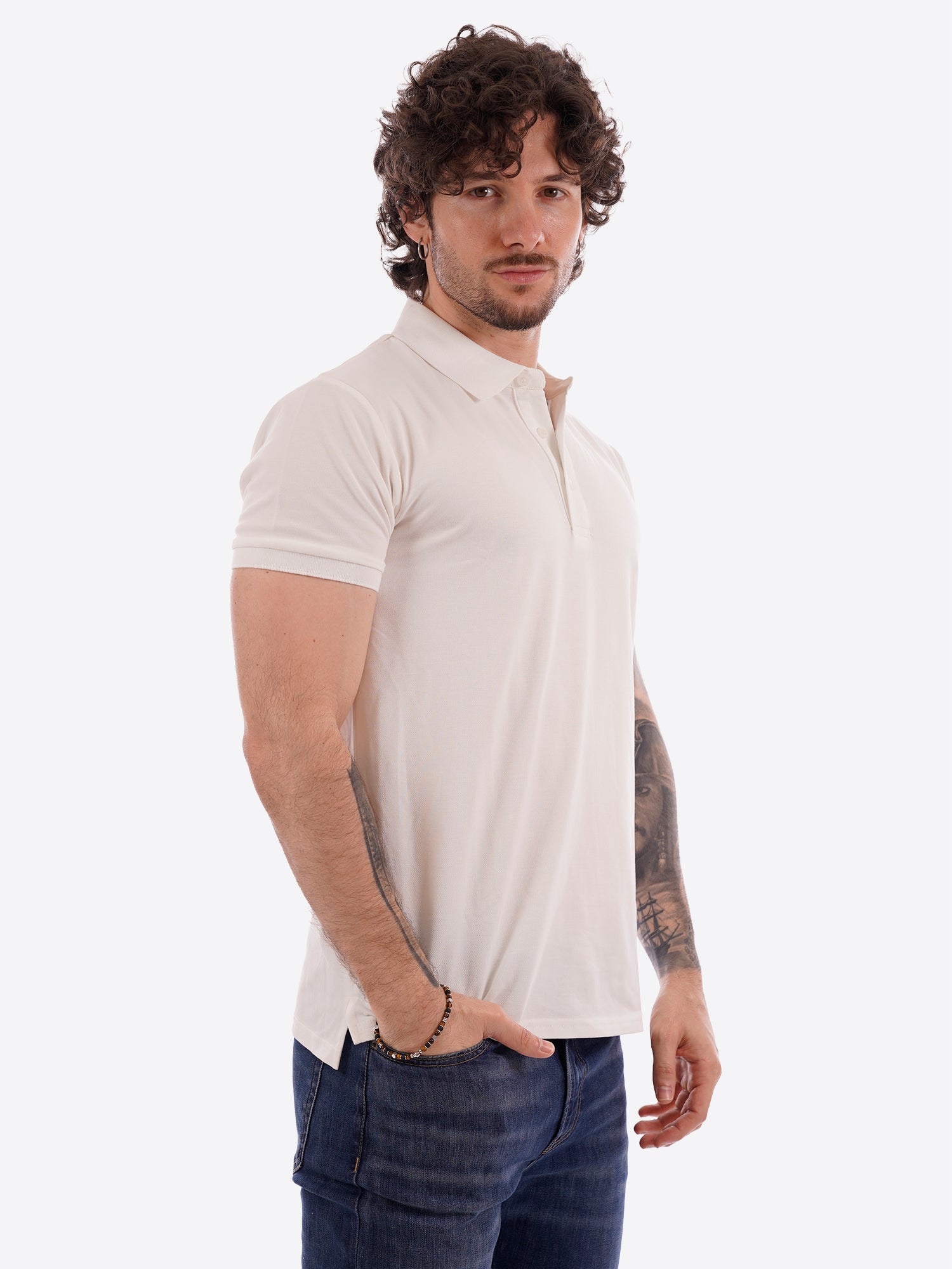 Polo GIANNI LUPO da Uomo - bianco GL2153F-26WHT