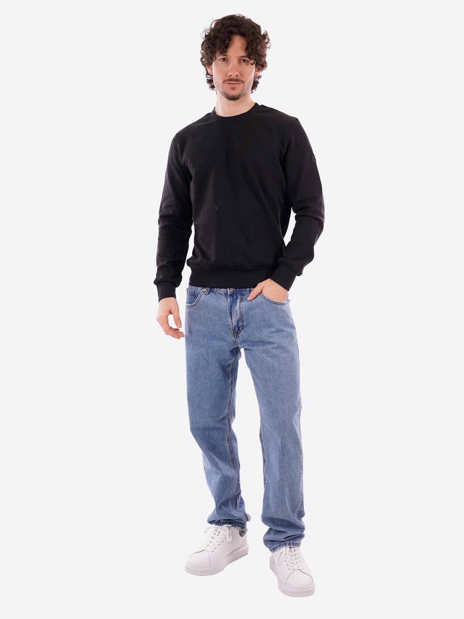 Felpa GIANNI LUPO da Uomo - nero GL3001XBLK
