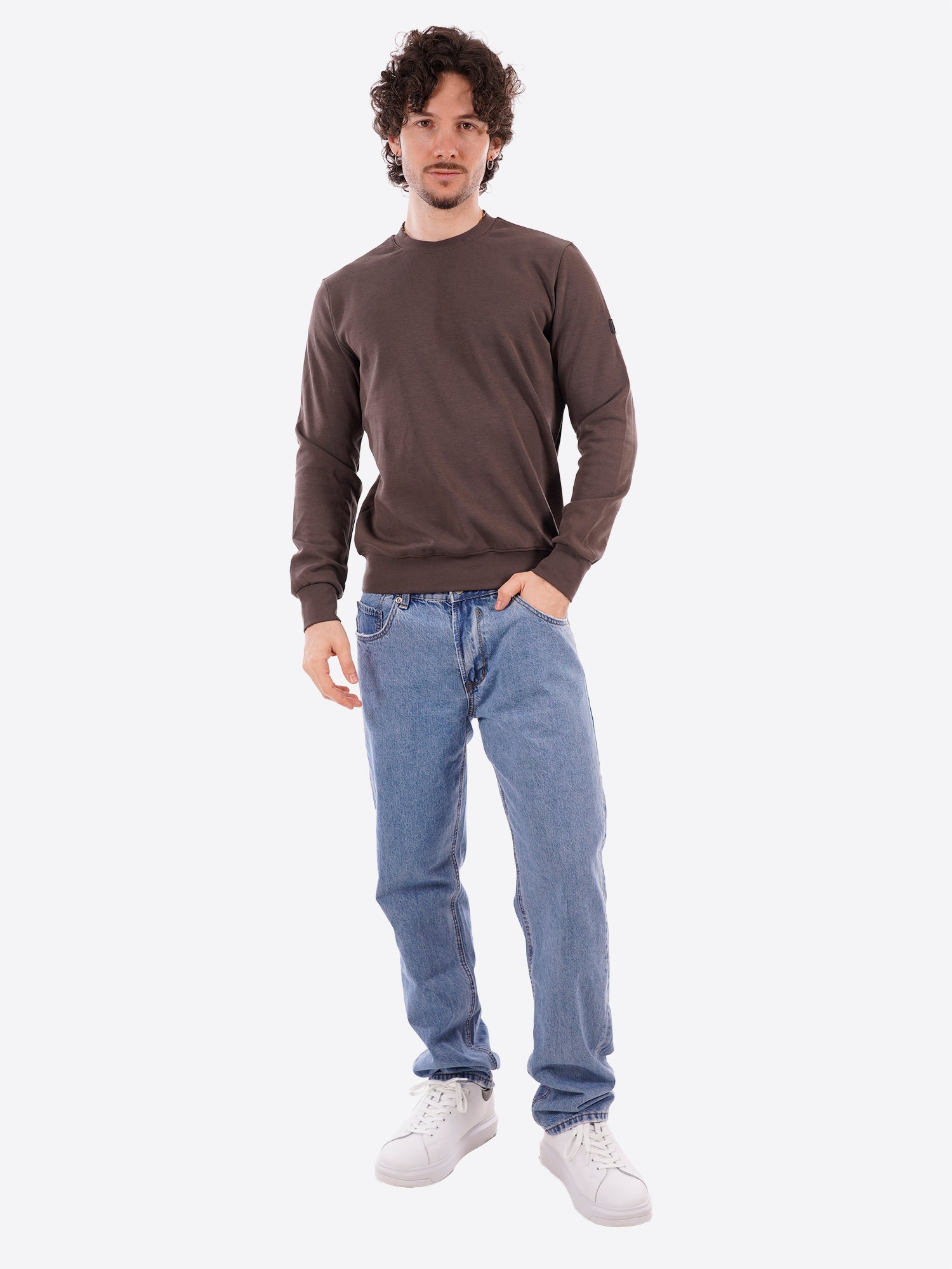 Felpa GIANNI LUPO da Uomo - marrone GL3001XBROWN