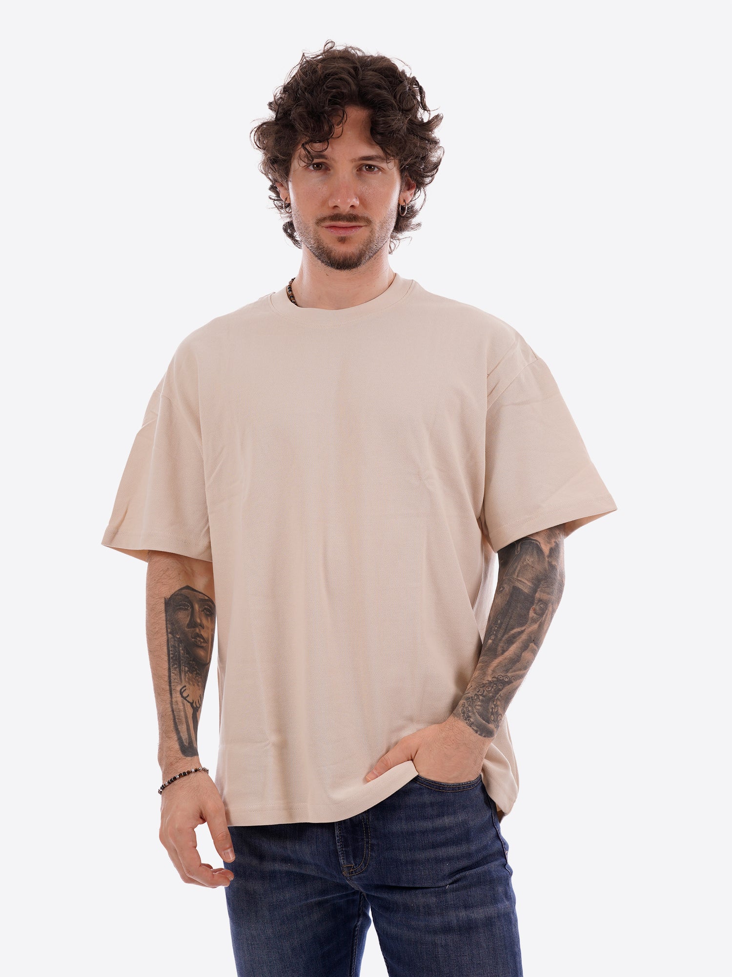 Maglia GIANNI LUPO da Uomo - beige GL320SX-S26BEIGE