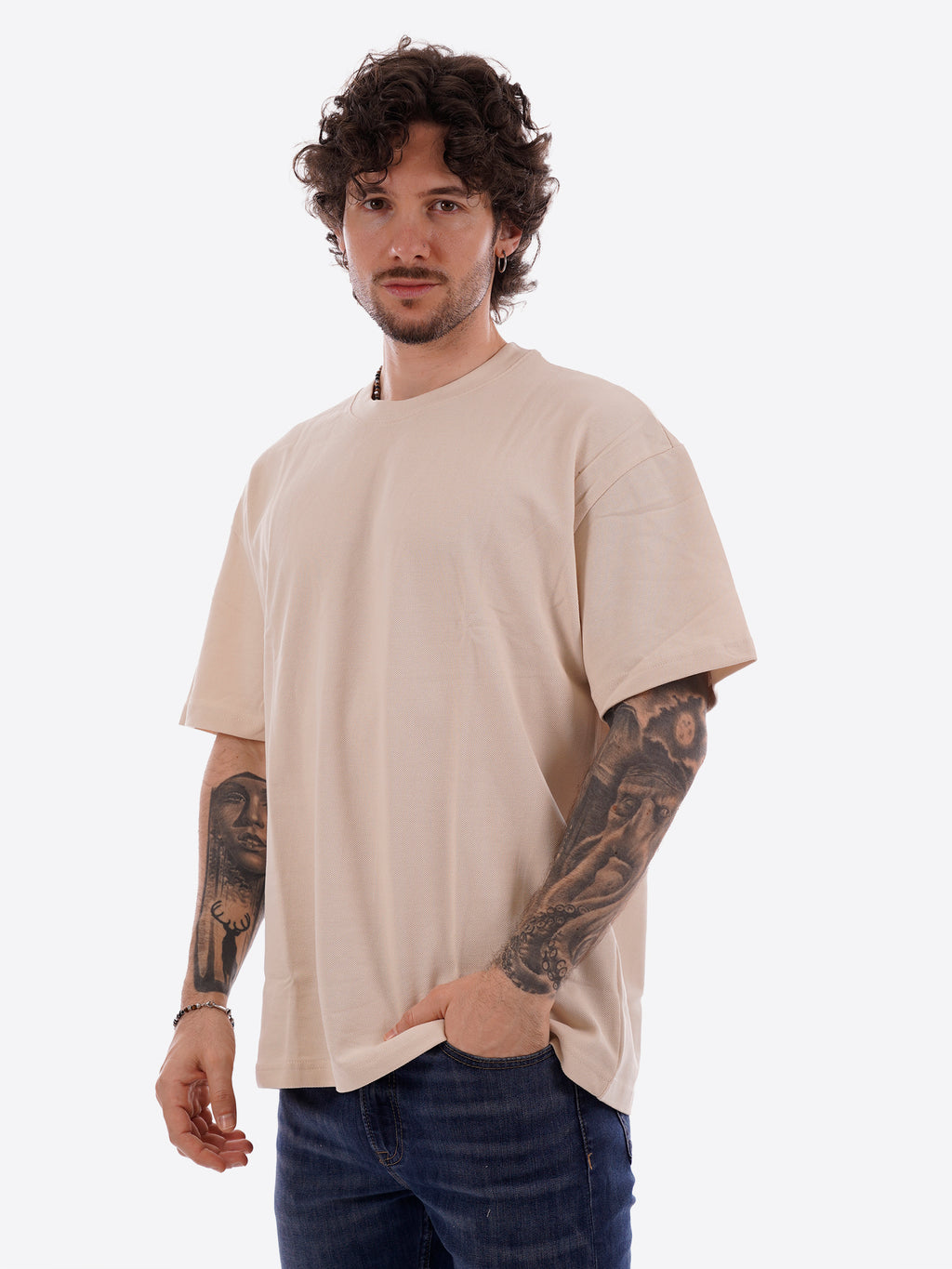Maglia GIANNI LUPO da Uomo - beige GL320SX-S26BEIGE