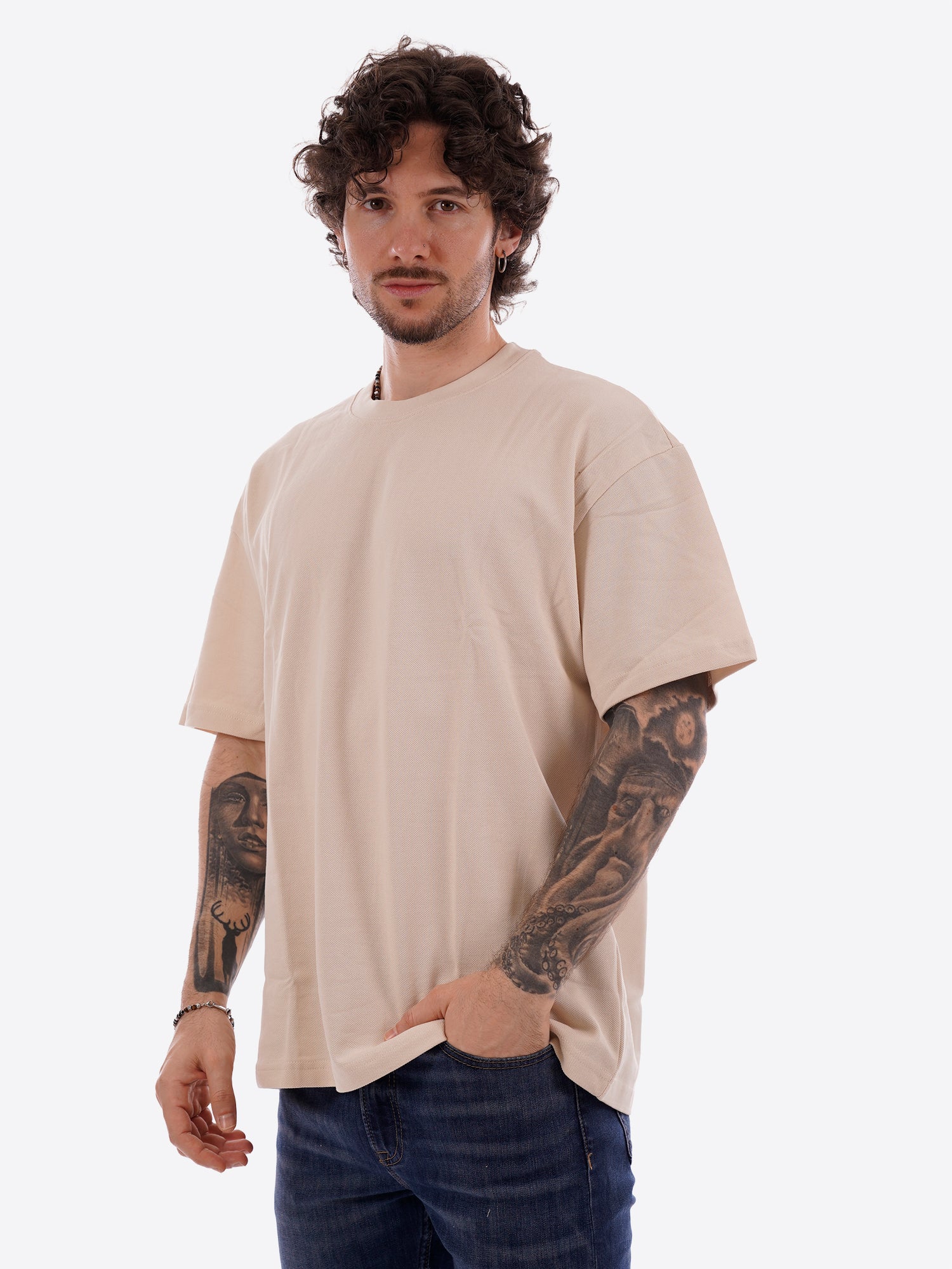 Maglia GIANNI LUPO da Uomo - beige GL320SX-S26BEIGE