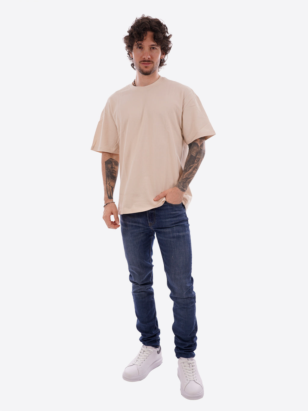 Maglia GIANNI LUPO da Uomo - beige GL320SX-S26BEIGE