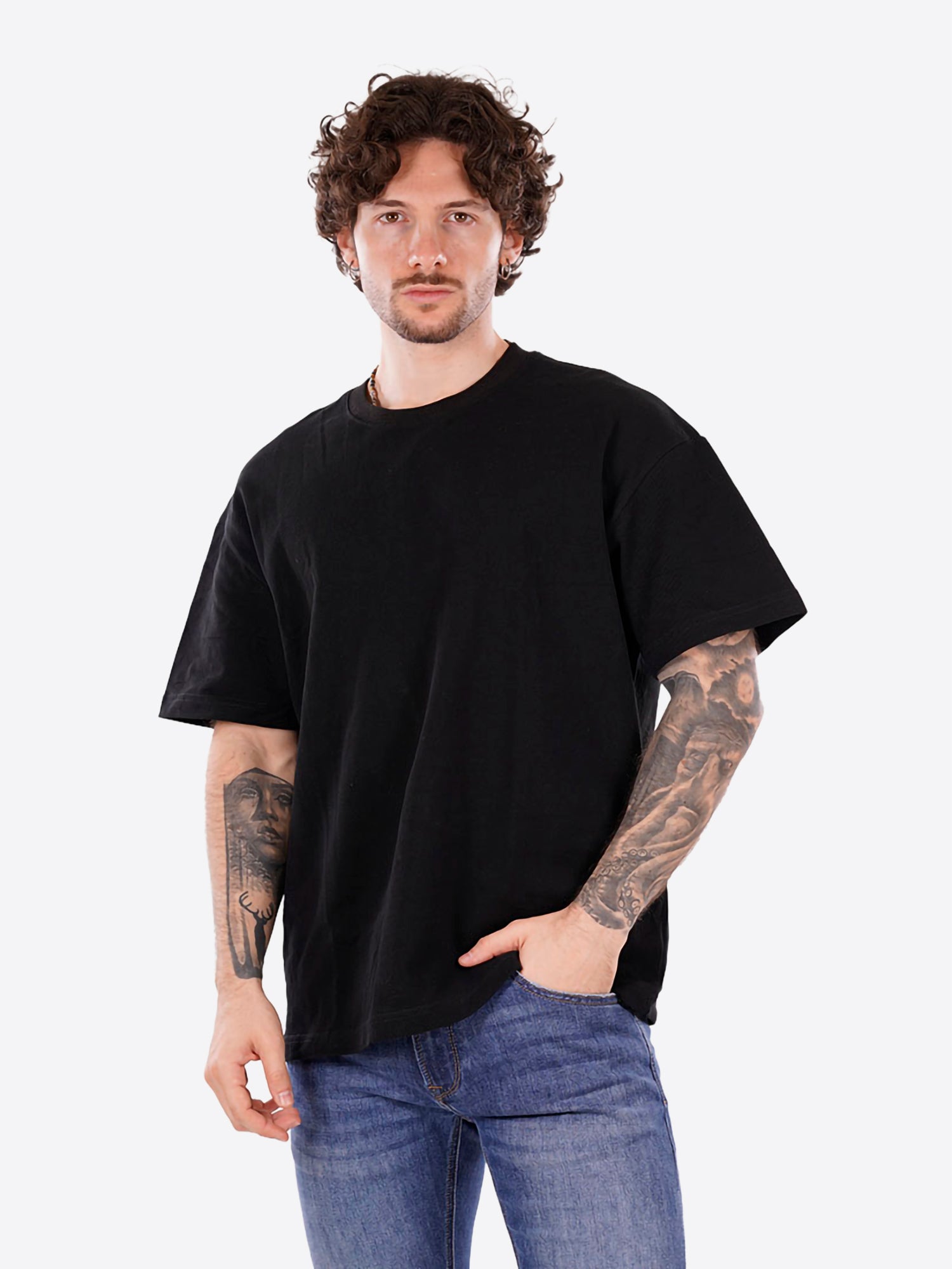 Maglia GIANNI LUPO da Uomo - nero GL320SX-S26BLK