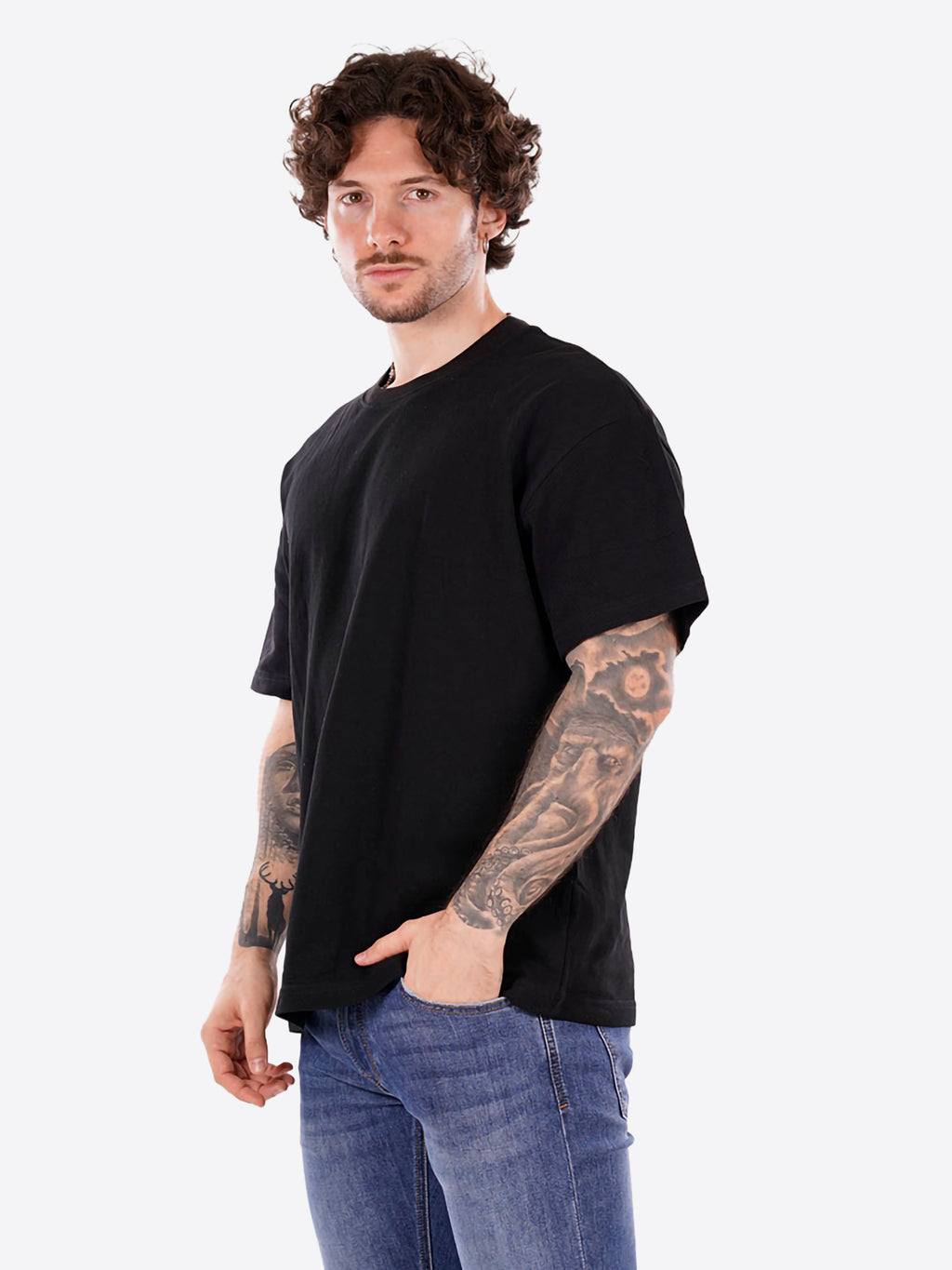 Maglia GIANNI LUPO da Uomo - nero GL320SX-S26BLK