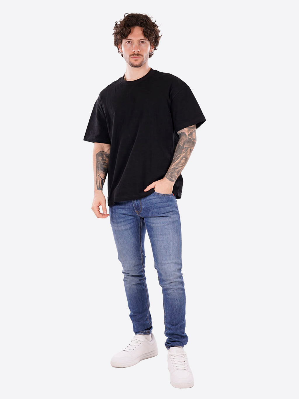 Maglia GIANNI LUPO da Uomo - nero GL320SX-S26BLK