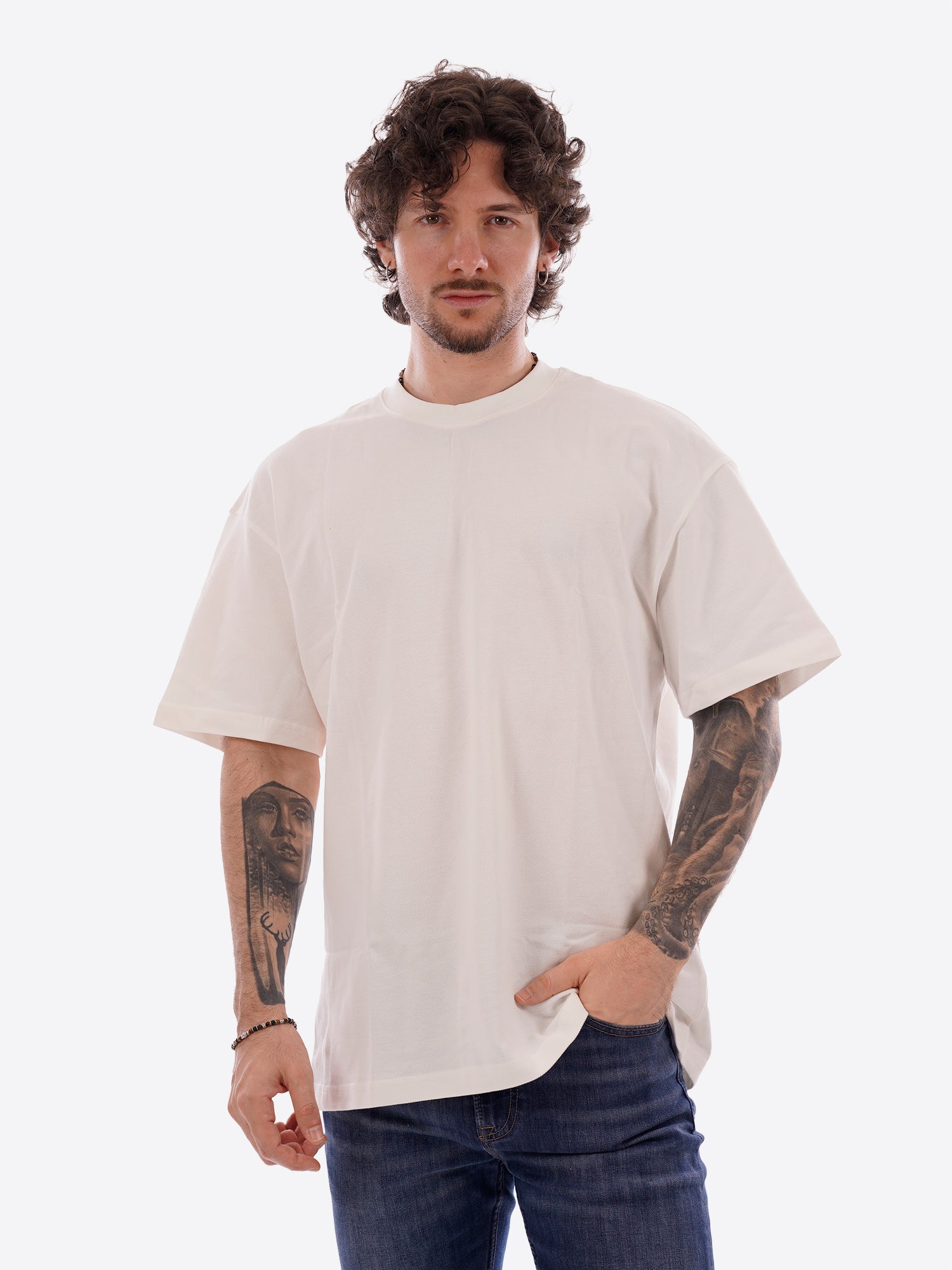 Maglia GIANNI LUPO da Uomo - bianco GL320SX-S26WHT