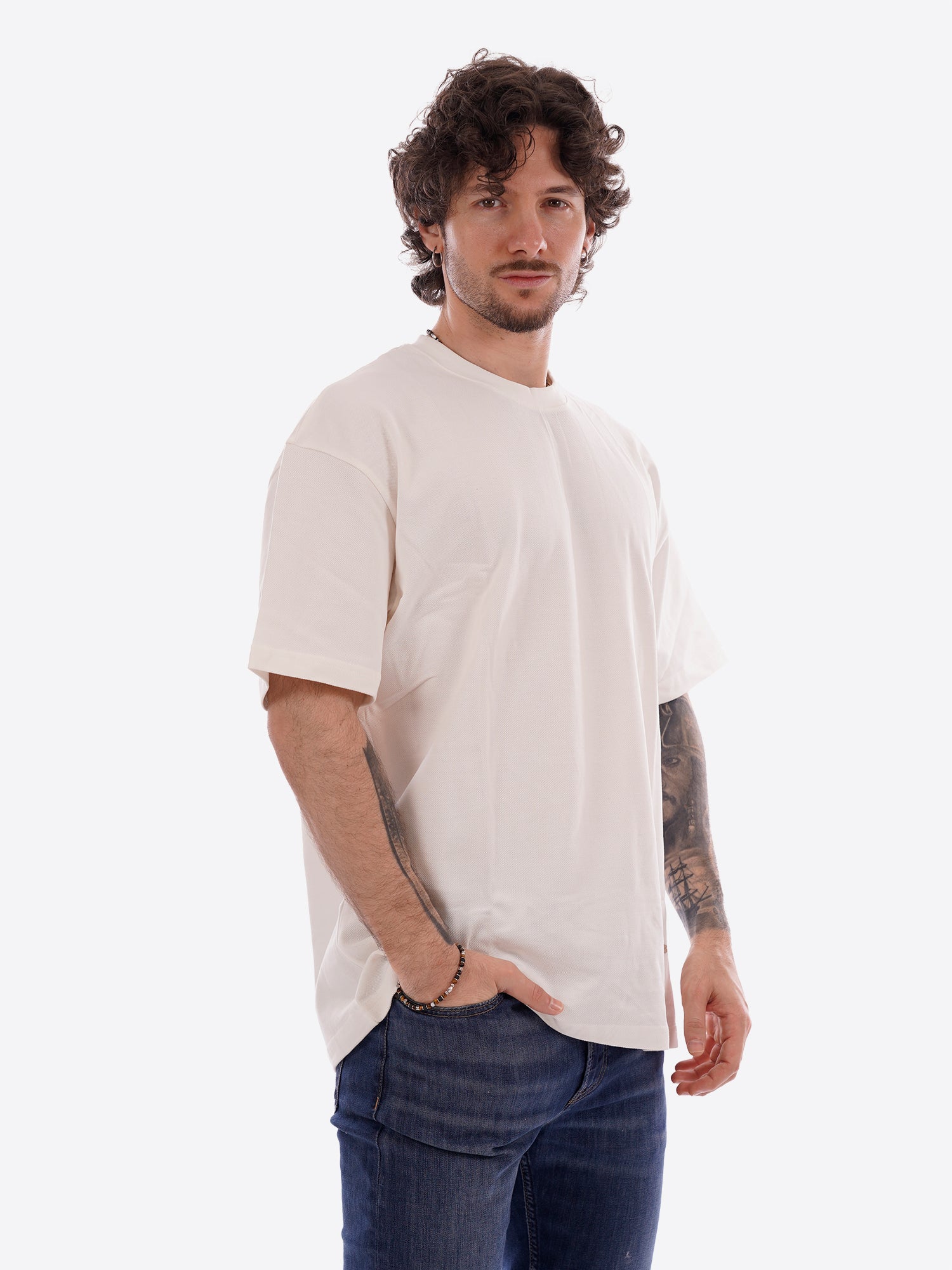 Maglia GIANNI LUPO da Uomo - bianco GL320SX-S26WHT