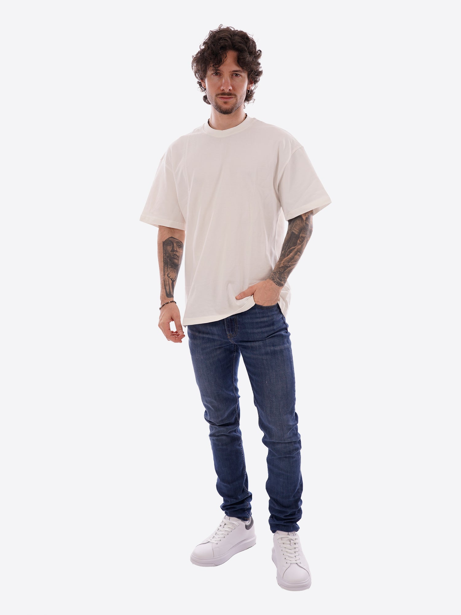 Maglia GIANNI LUPO da Uomo - bianco GL320SX-S26WHT