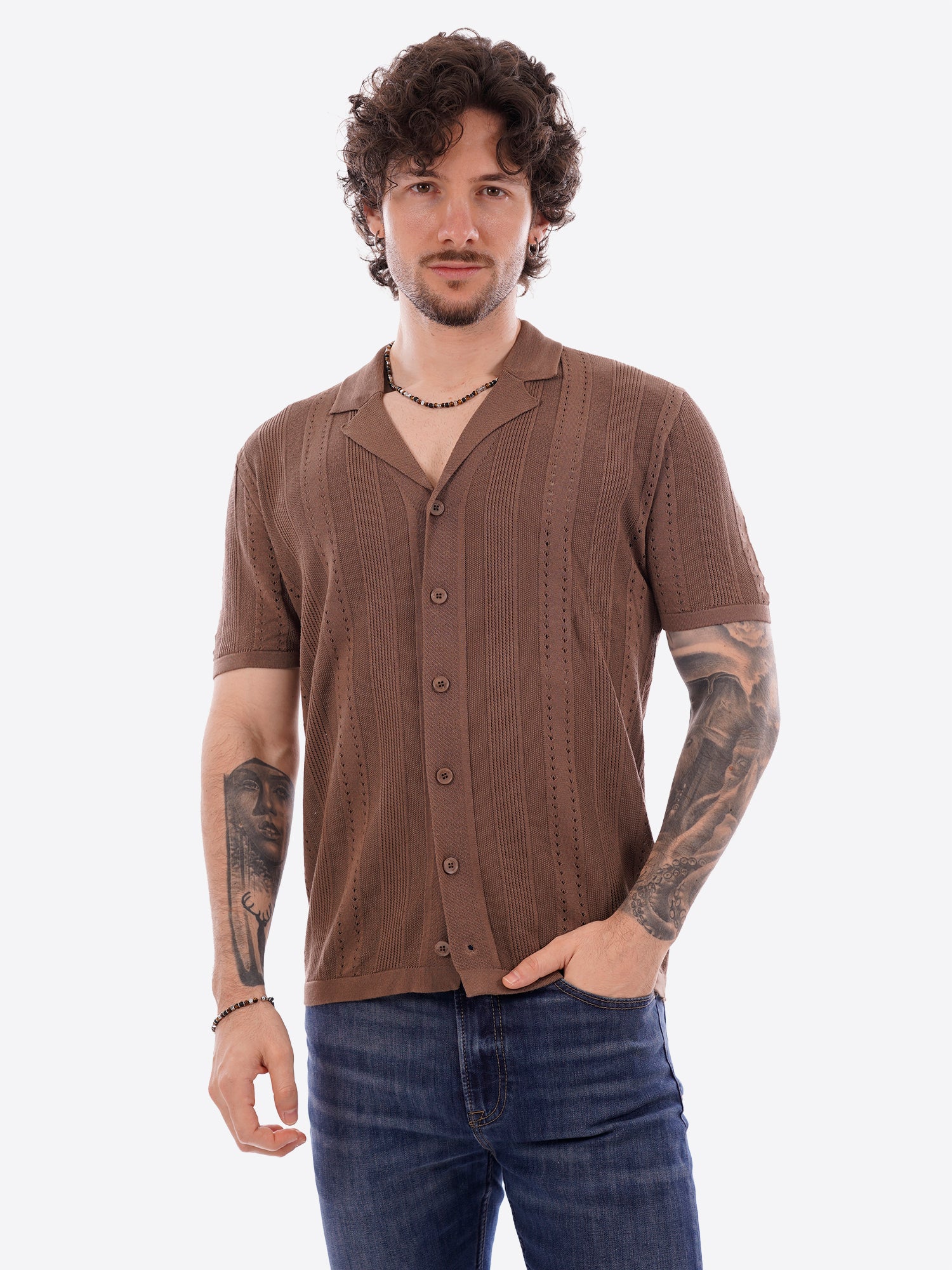 Maglia GIANNI LUPO da Uomo - GL33763-S26TOBACCO