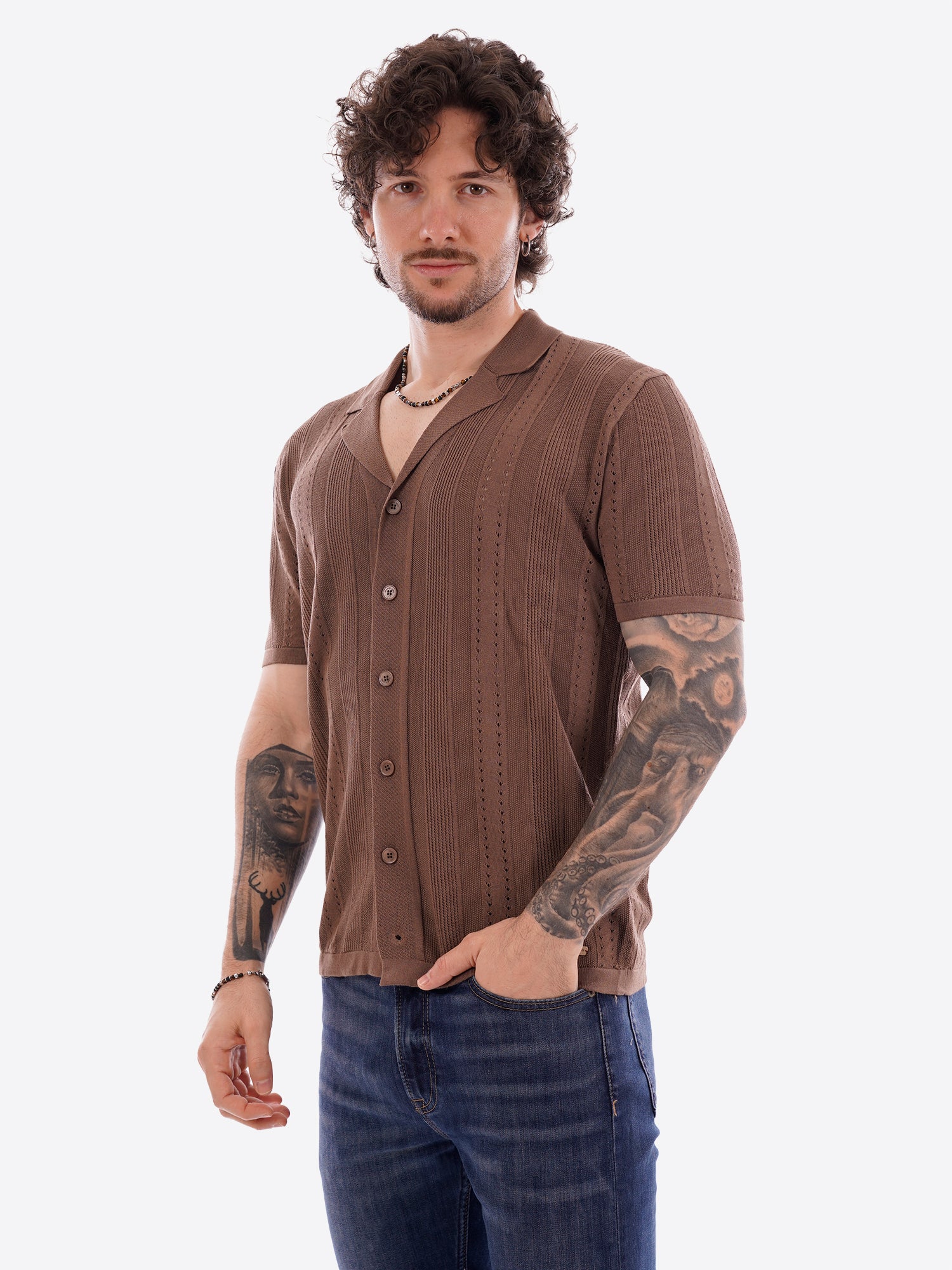 Maglia GIANNI LUPO da Uomo - GL33763-S26TOBACCO