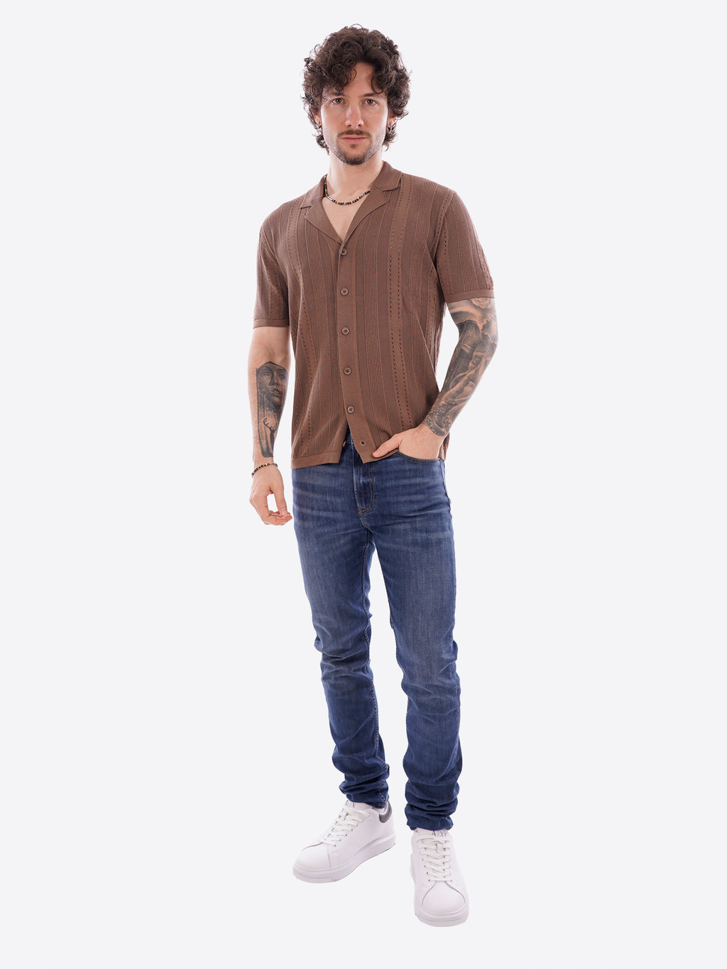 Maglia GIANNI LUPO da Uomo - GL33763-S26TOBACCO