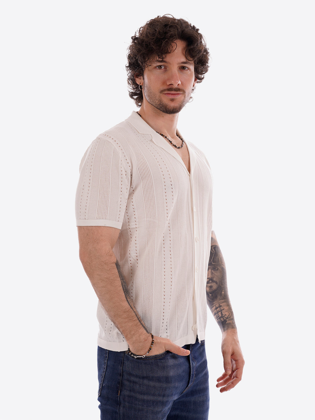 Maglia GIANNI LUPO da Uomo - bianco GL33763-S26WHT