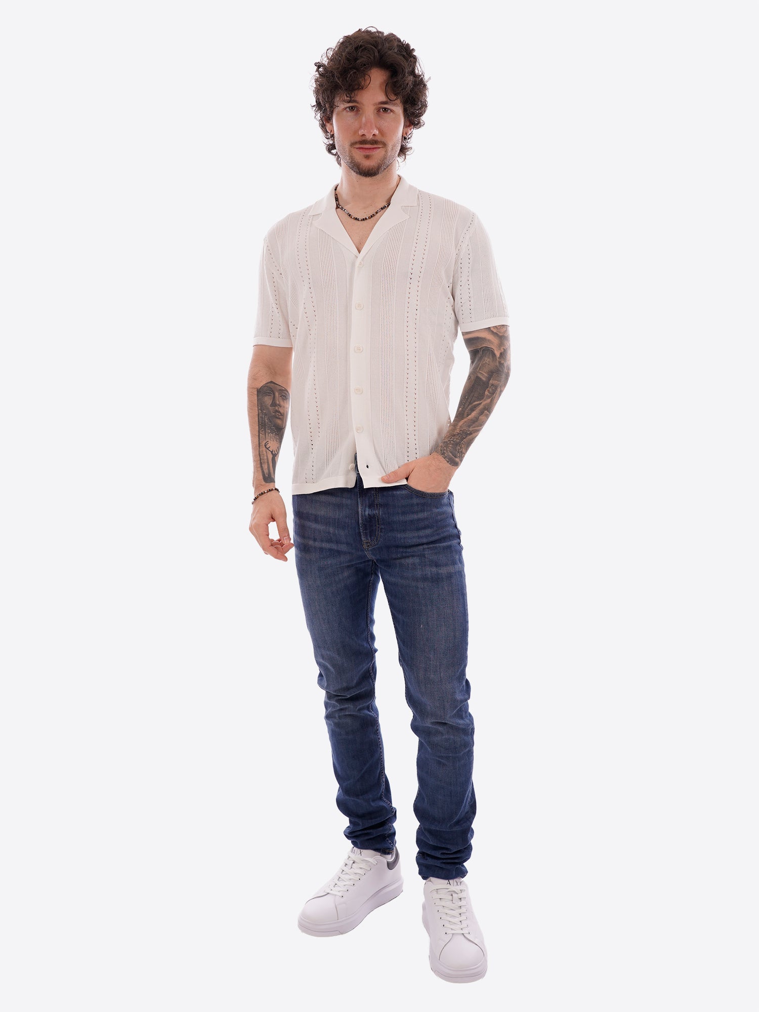 Maglia GIANNI LUPO da Uomo - bianco GL33763-S26WHT