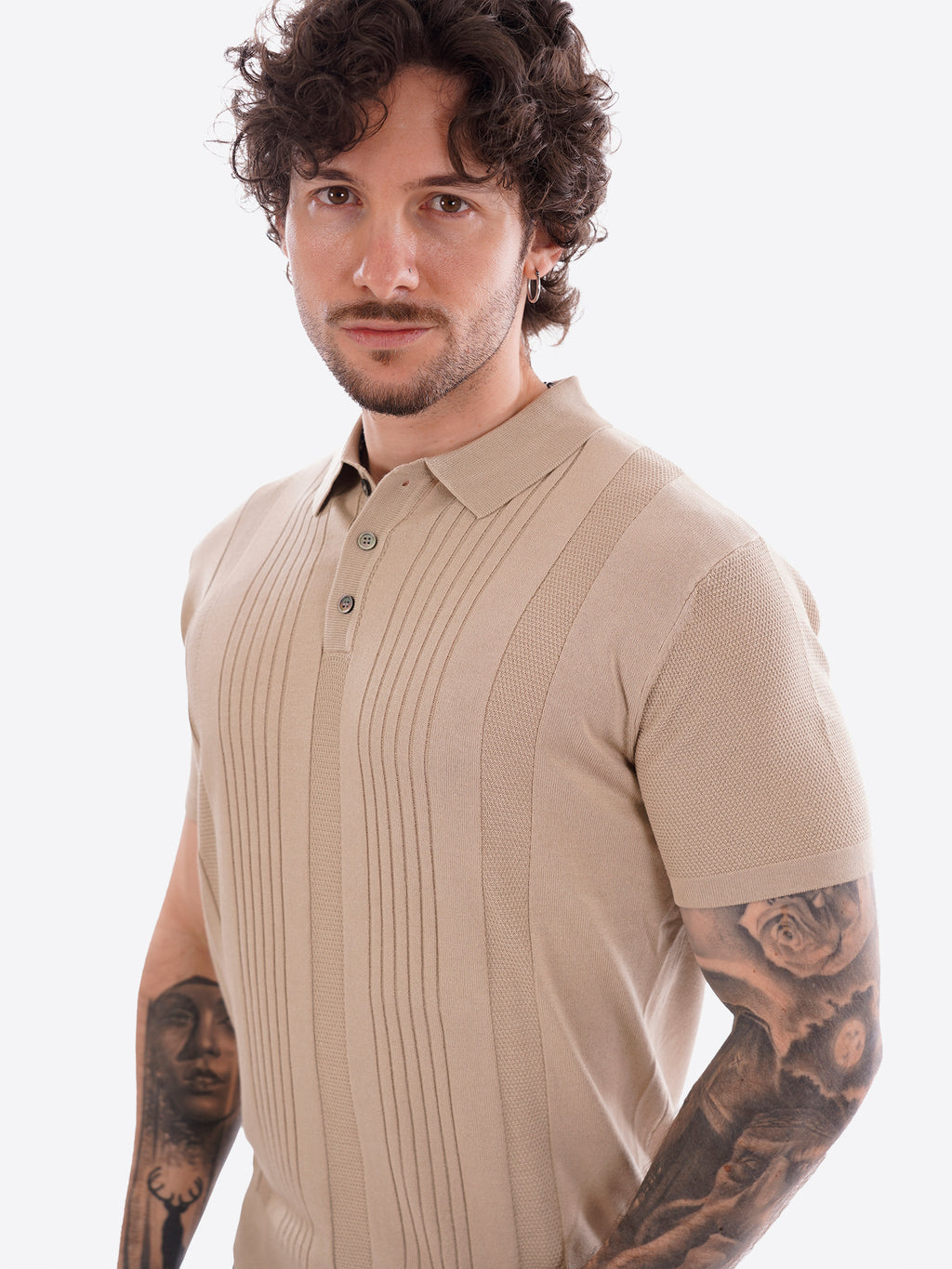 Polo GIANNI LUPO da Uomo - beige GL35337BEIGE