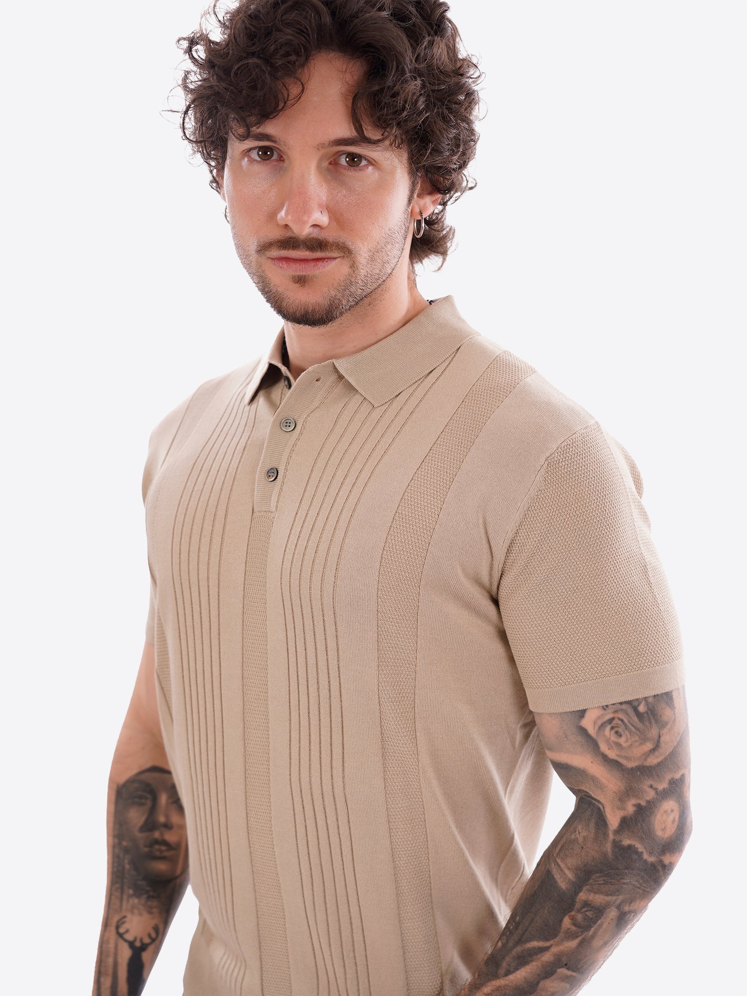 Polo GIANNI LUPO da Uomo - beige GL35337BEIGE