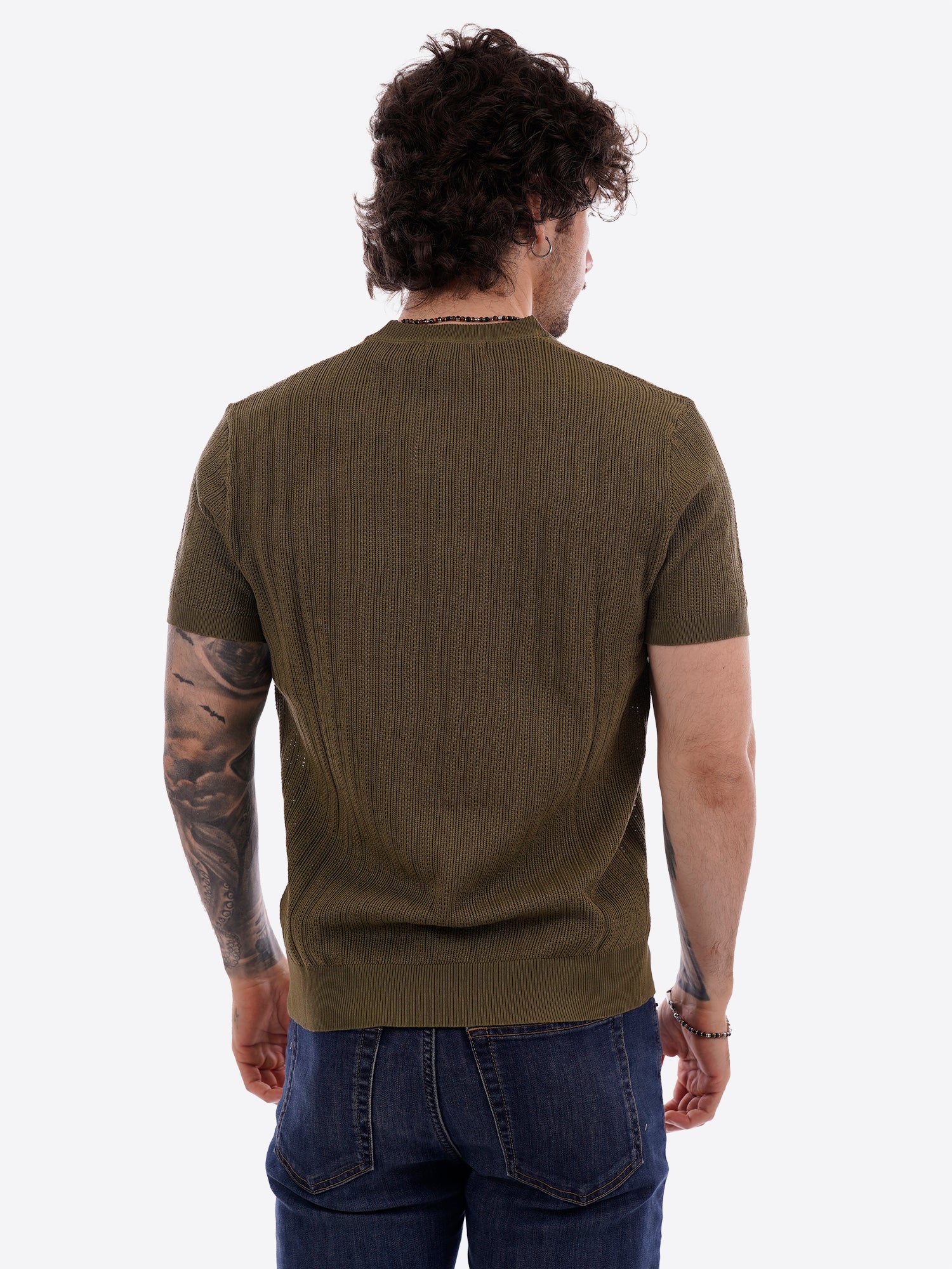 T-shirt GIANNI LUPO da Uomo - verde GL35338MILITARY