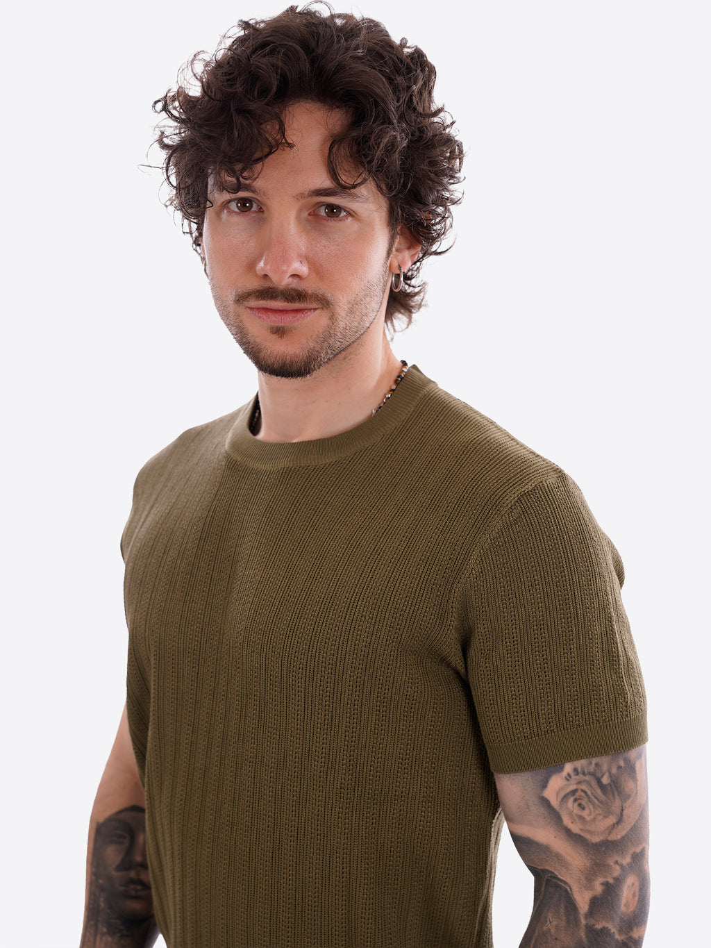 T-shirt GIANNI LUPO da Uomo - verde GL35338MILITARY