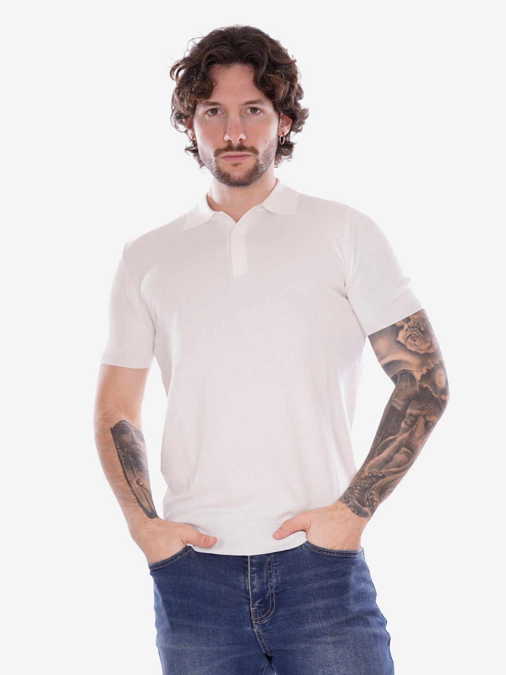 Polo GIANNI LUPO da Uomo - bianco GL511S-S26WHT