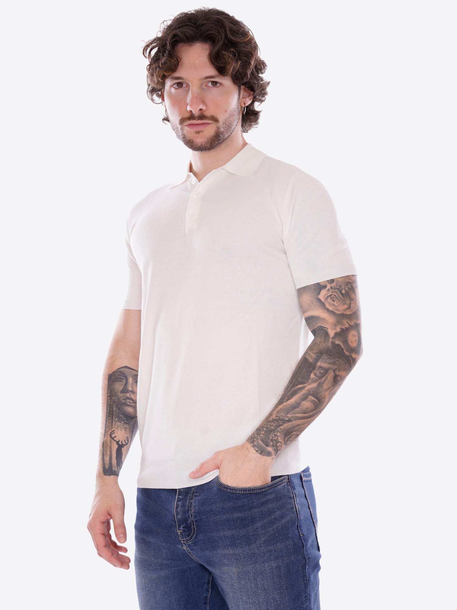 Polo GIANNI LUPO da Uomo - bianco GL511S-S26WHT