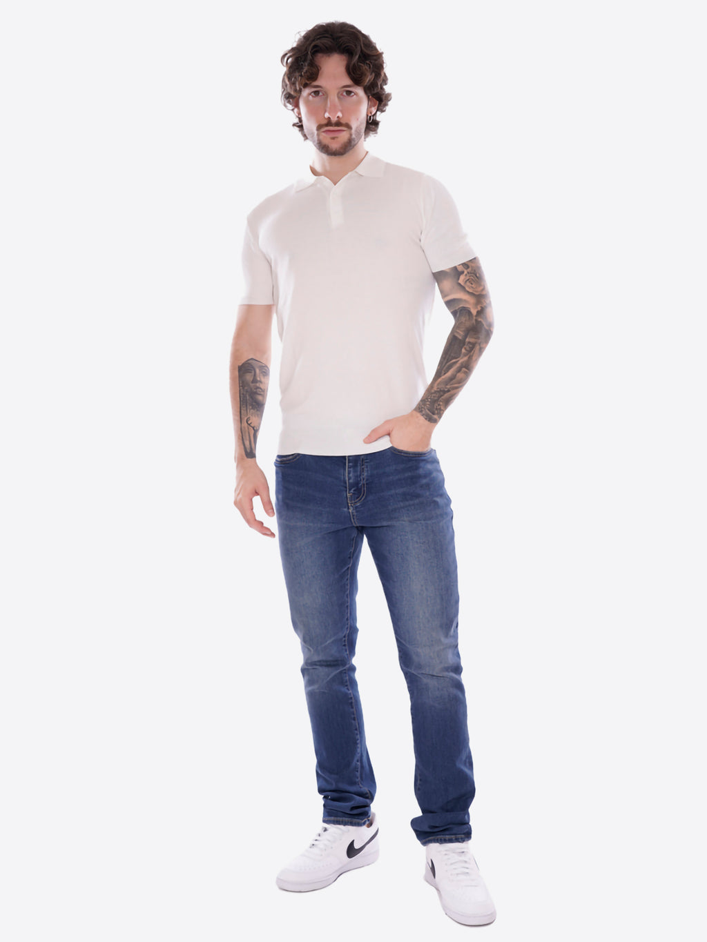 Polo GIANNI LUPO da Uomo - bianco GL511S-S26WHT