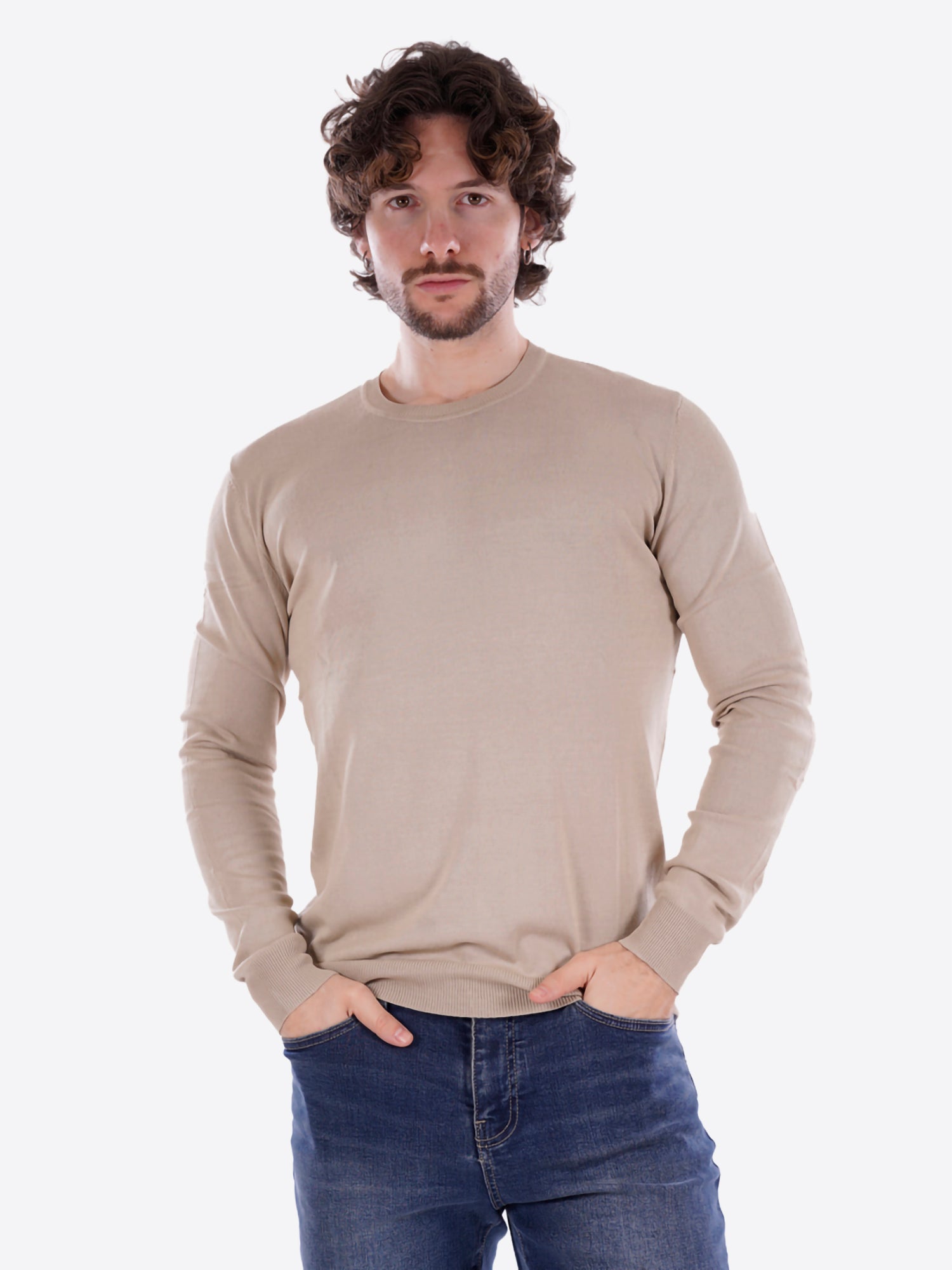 T-shirt GIANNI LUPO da Uomo - beige GL512S-S26BEIGE