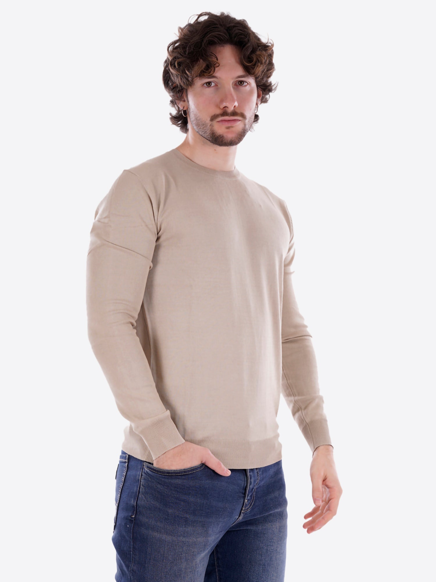 T-shirt GIANNI LUPO da Uomo - beige GL512S-S26BEIGE
