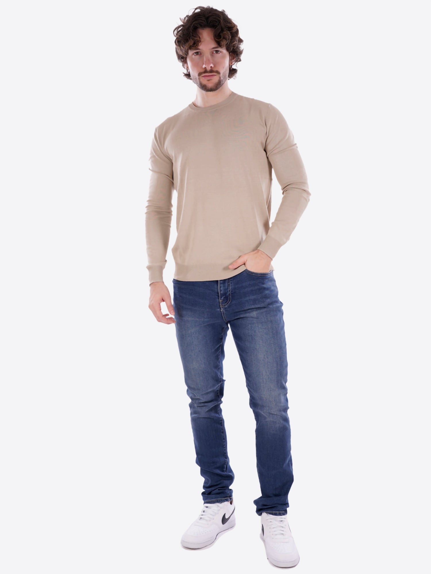T-shirt GIANNI LUPO da Uomo - beige GL512S-S26BEIGE