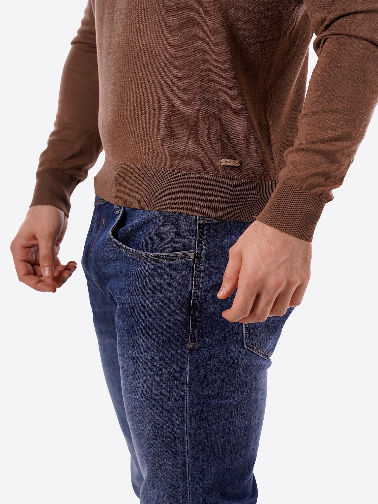 T-shirt GIANNI LUPO da Uomo - GL512S-S26TOBACCO