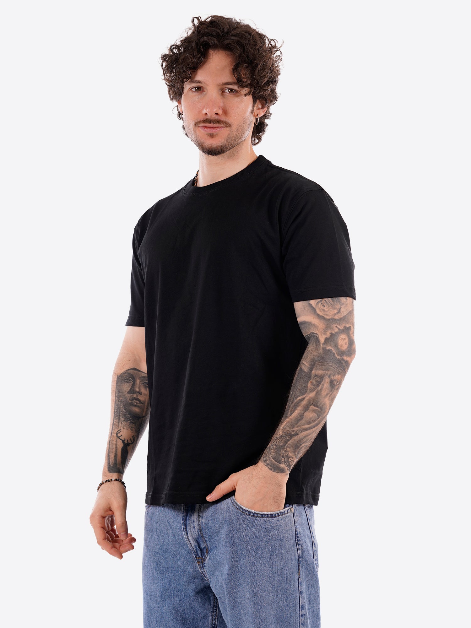 T-shirt GIANNI LUPO da Uomo - nero GL566L-S26BLK