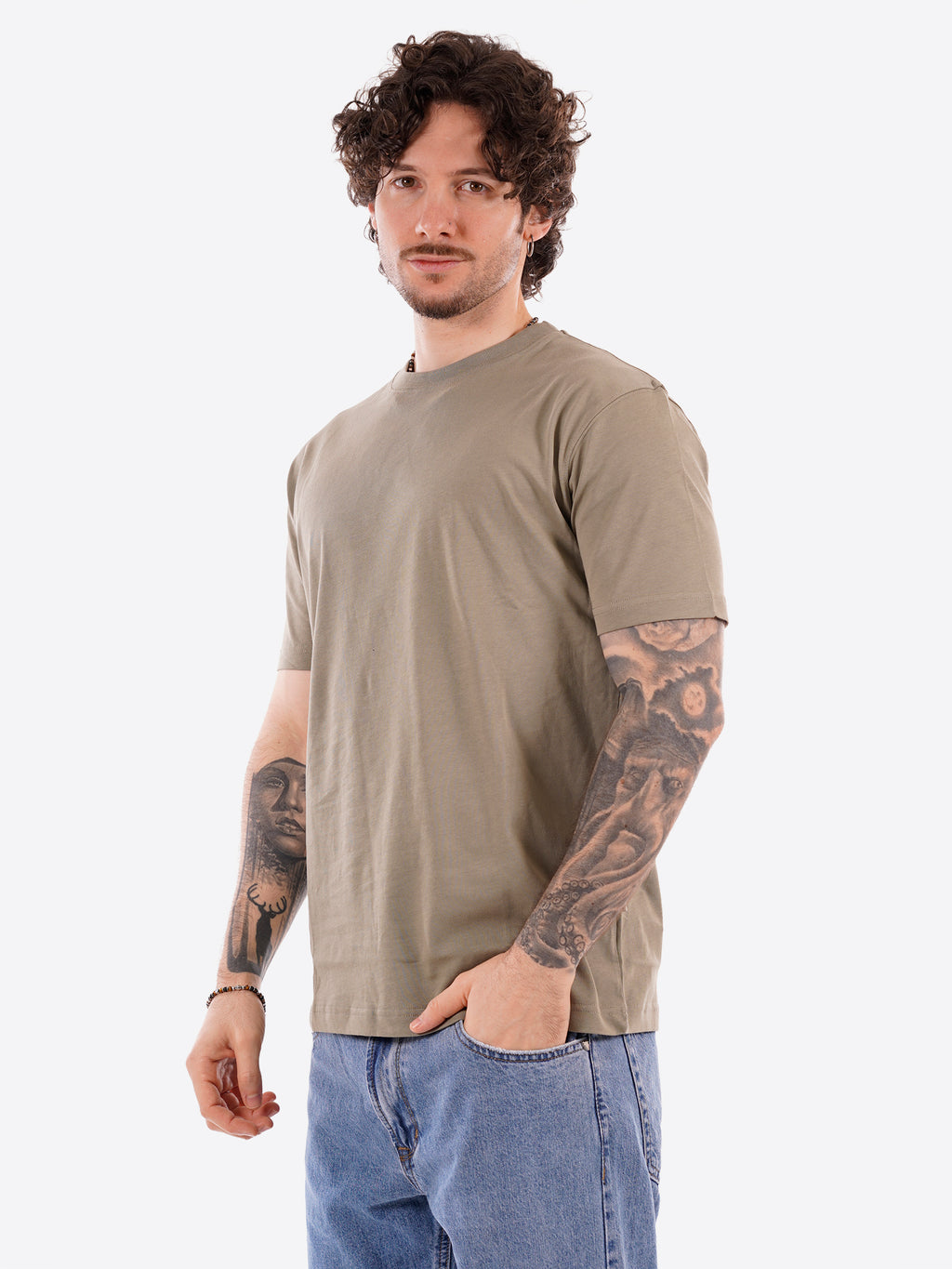 T-shirt GIANNI LUPO da Uomo - verde GL566L-S26GREEN