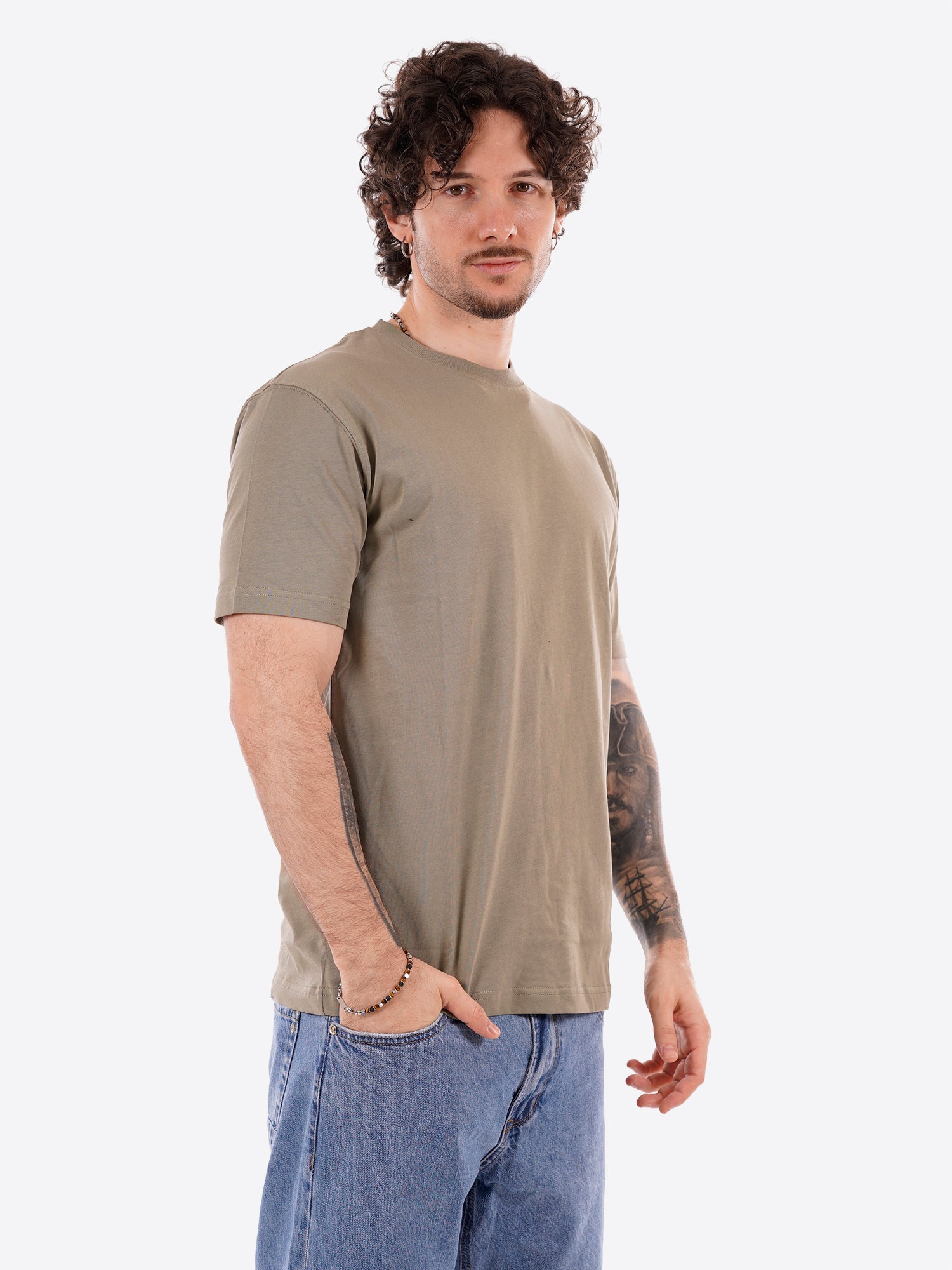 T-shirt GIANNI LUPO da Uomo - verde GL566L-S26GREEN