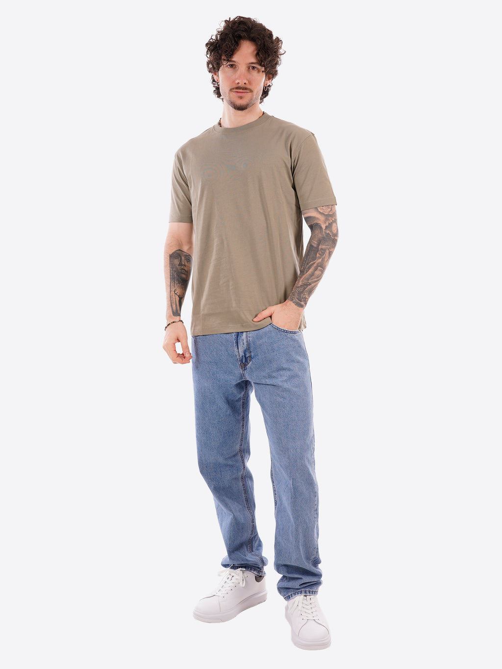 T-shirt GIANNI LUPO da Uomo - verde GL566L-S26GREEN
