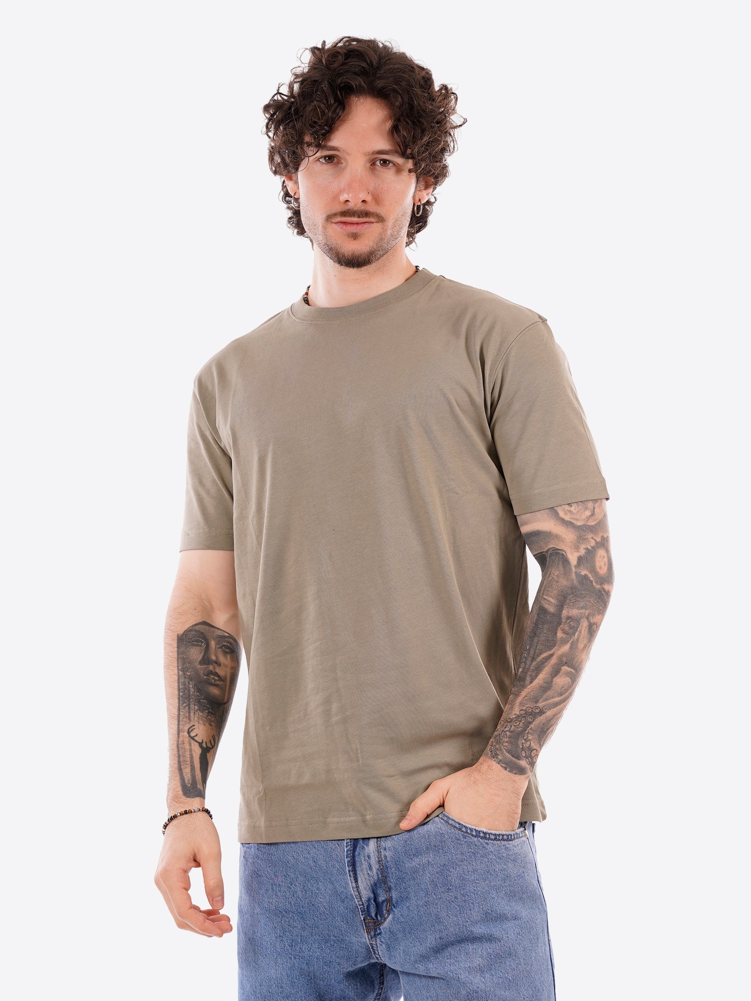 T-shirt GIANNI LUPO da Uomo - verde GL566L-S26GREEN