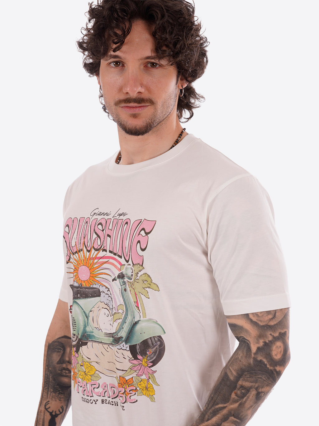Maglia GIANNI LUPO da Uomo - bianco GL662WWHT