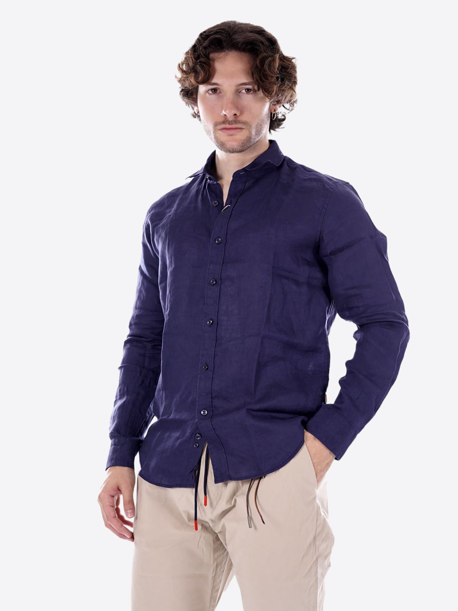 Camicia GIANNI LUPO da Uomo - blu GL7619-S26BLU