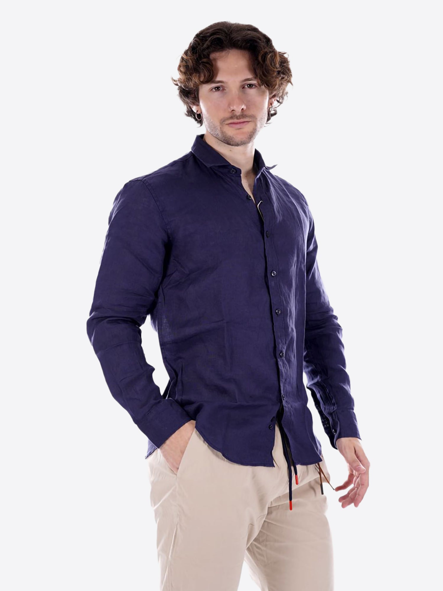 Camicia GIANNI LUPO da Uomo - blu GL7619-S26BLU