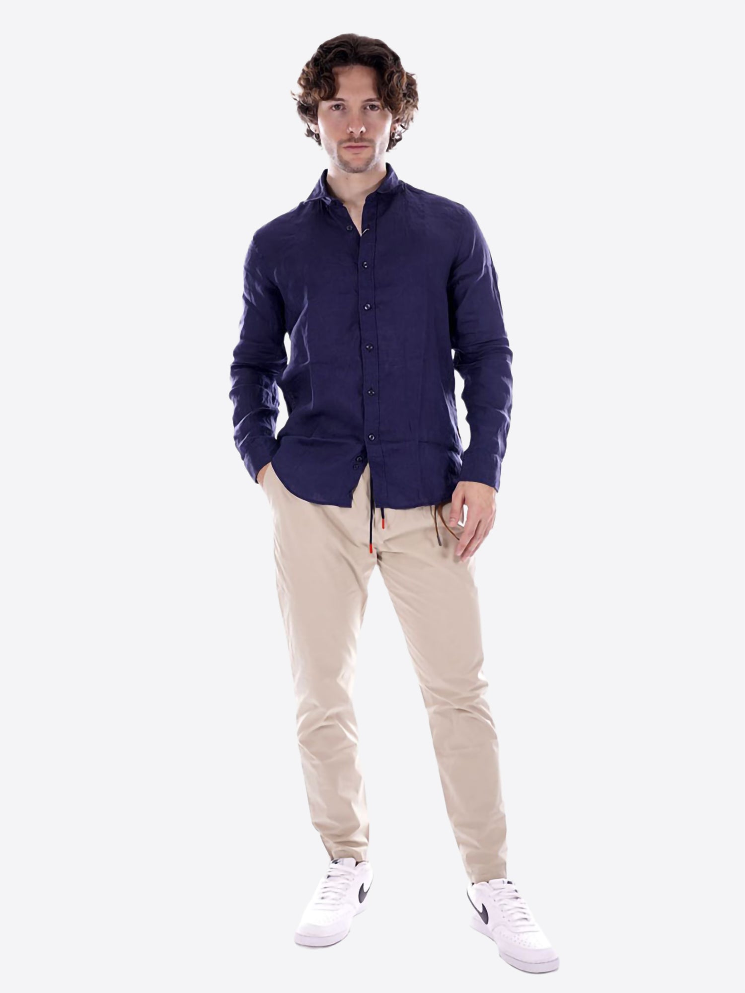 Camicia GIANNI LUPO da Uomo - blu GL7619-S26BLU