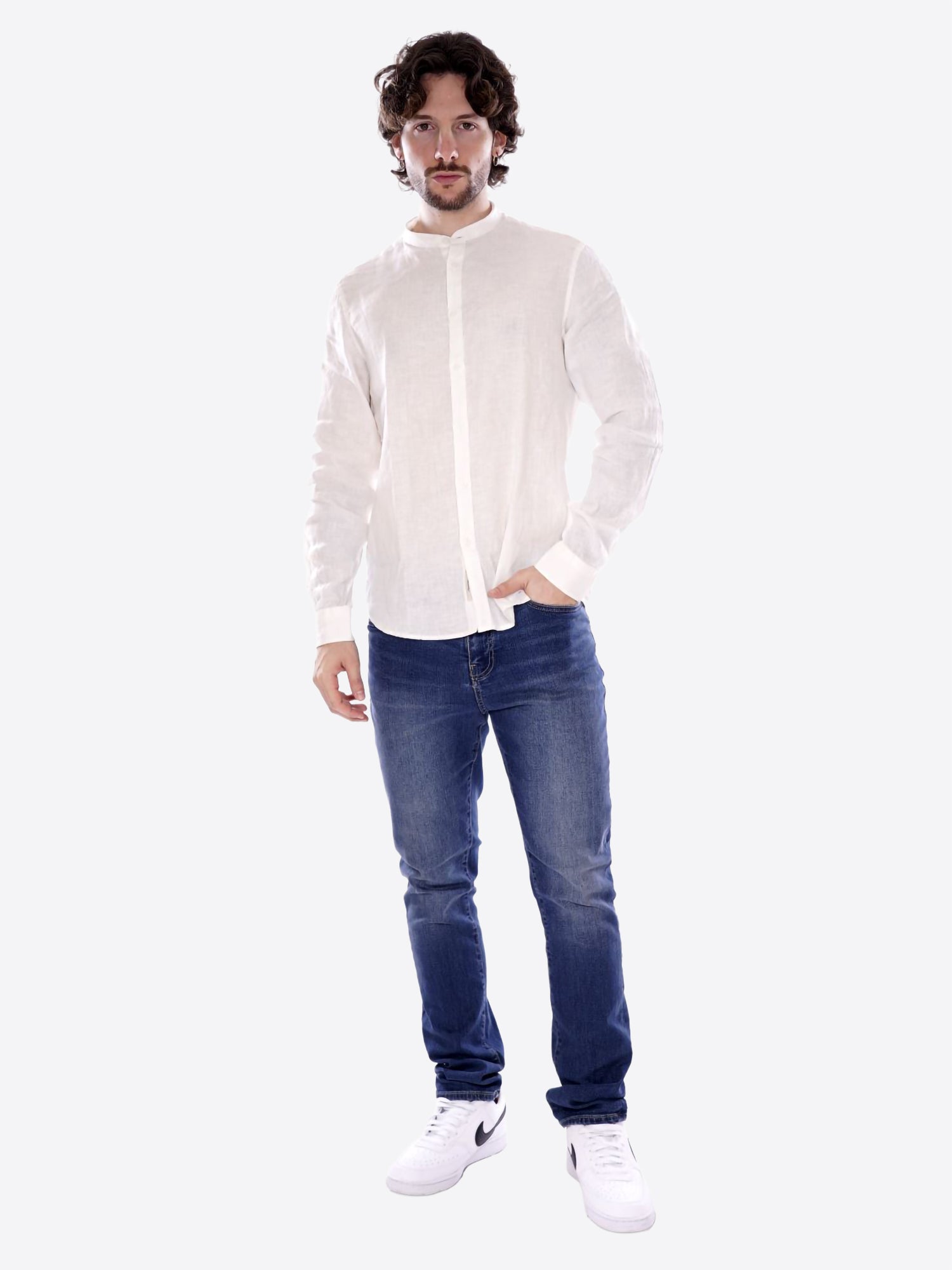 Camicia GIANNI LUPO da Uomo - bianco GL7620S-26WHT