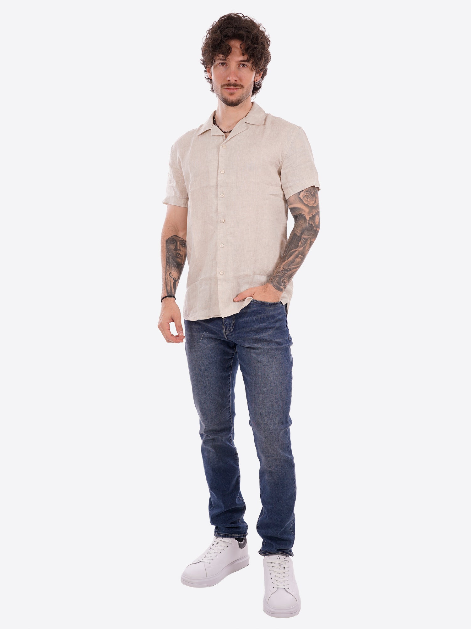 Camicia GIANNI LUPO da Uomo - beige GL765S-S26BEIGE