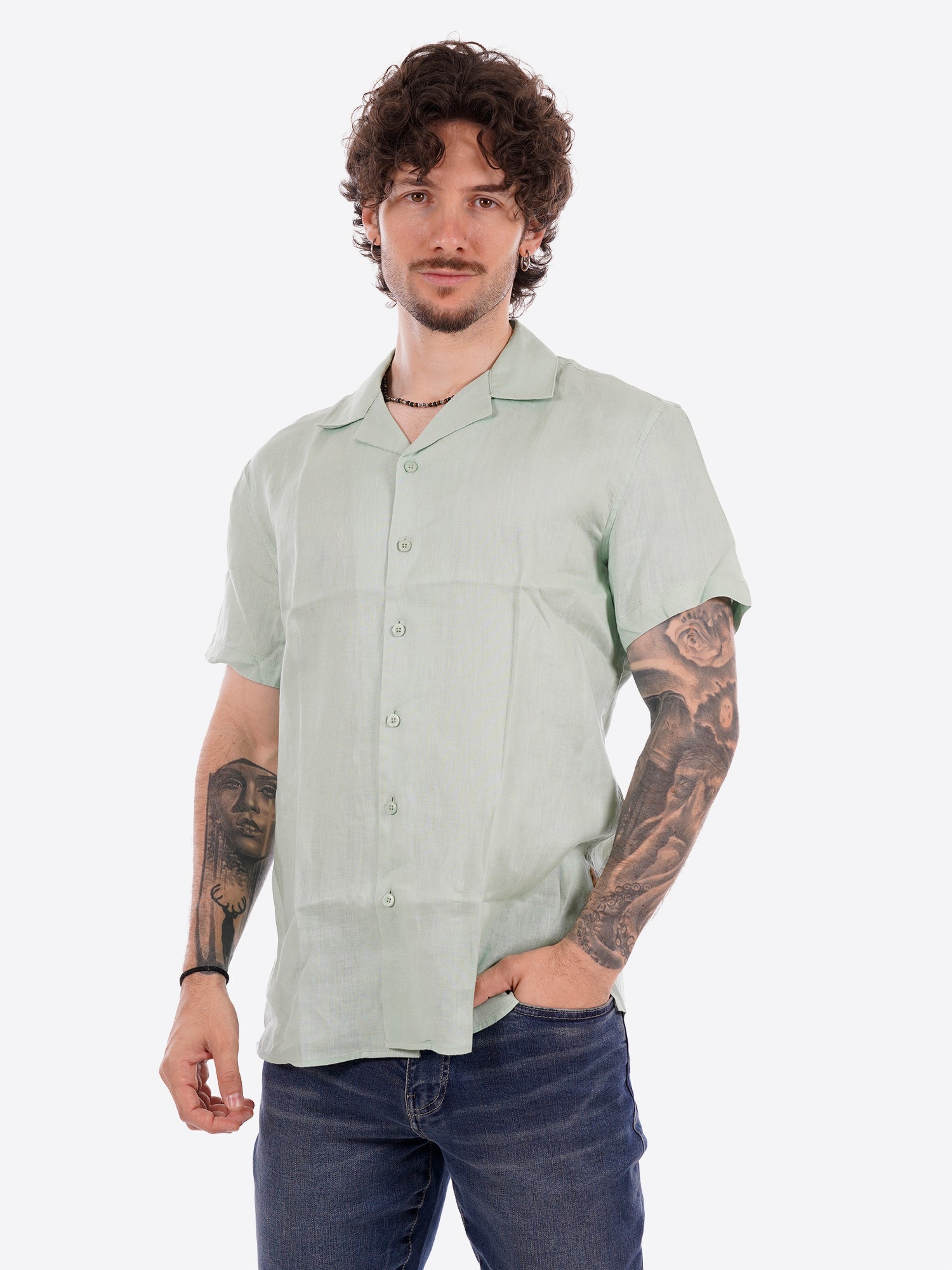 Camicia GIANNI LUPO da Uomo - GL765S-S26MENTA