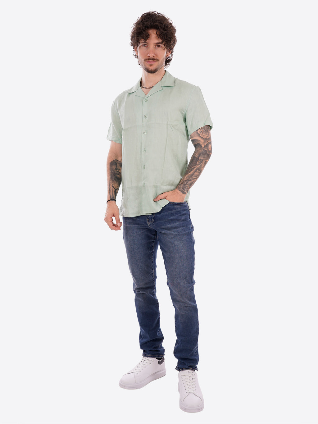 Camicia GIANNI LUPO da Uomo - GL765S-S26MENTA