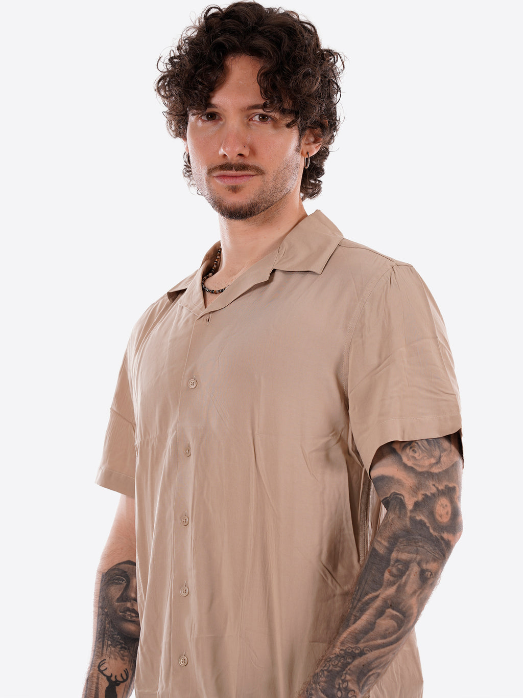 Camicia GIANNI LUPO da Uomo - beige GL7678S-S26BEIGE