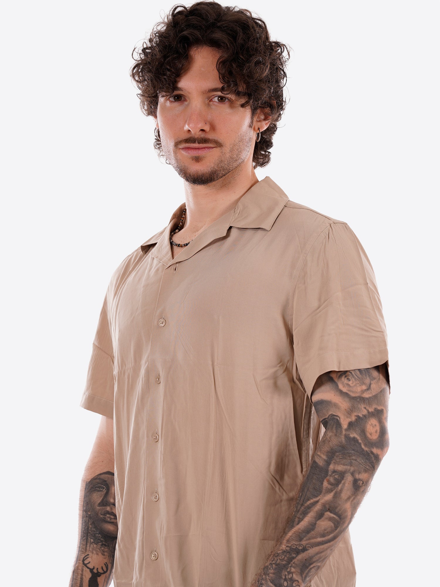Camicia GIANNI LUPO da Uomo - beige GL7678S-S26BEIGE