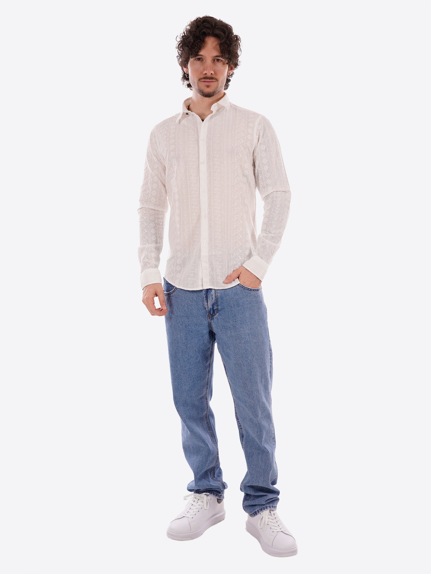 Camicia GIANNI LUPO da Uomo - bianco GL7832SWHT